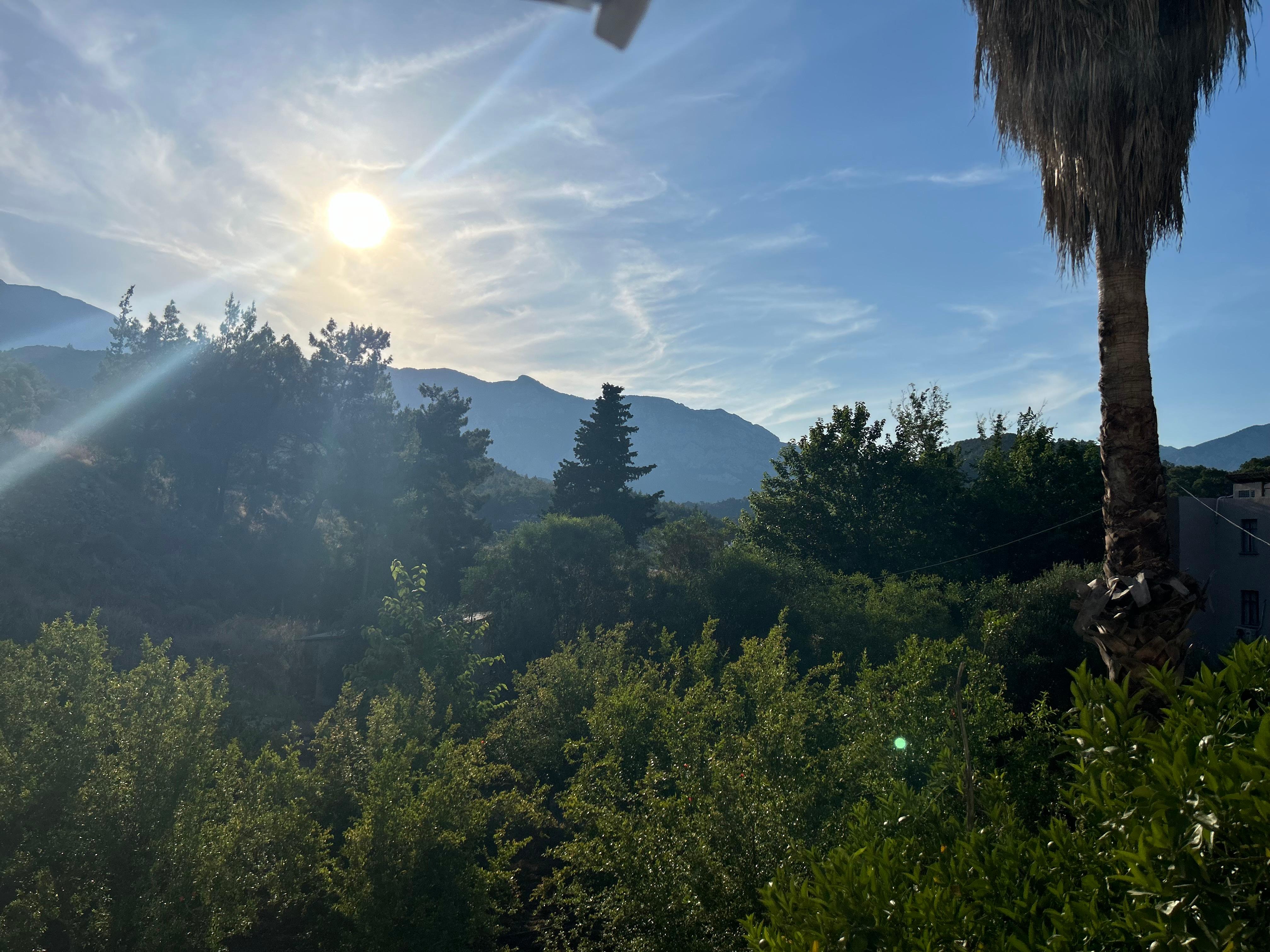 Bergblick vom Balkon