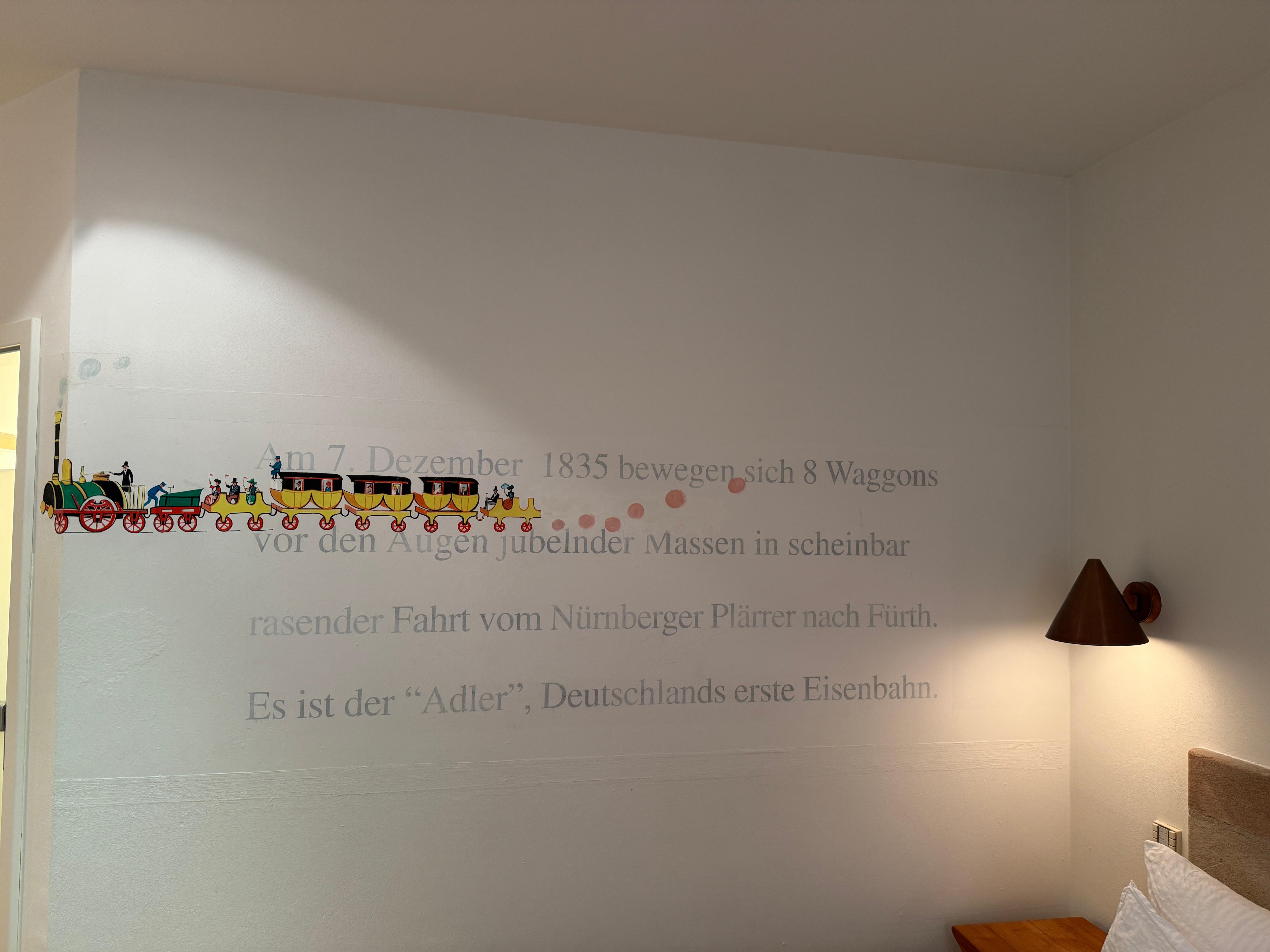 The unique story for our room.   