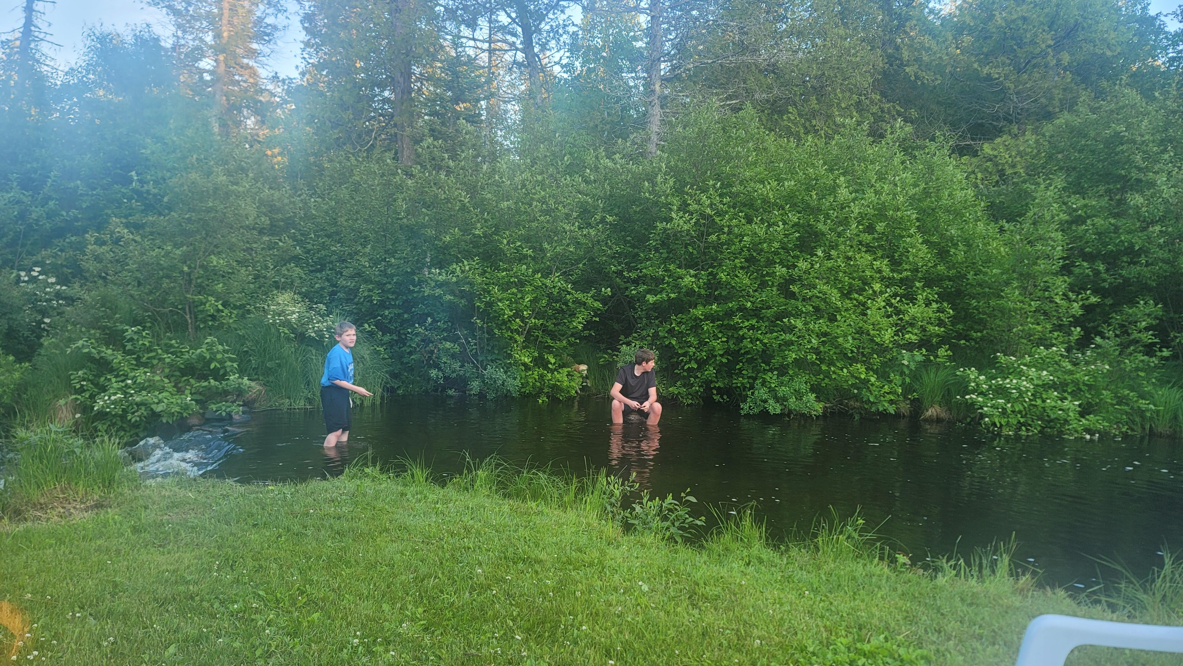 Stream, they may call this part the "pond" that confused me