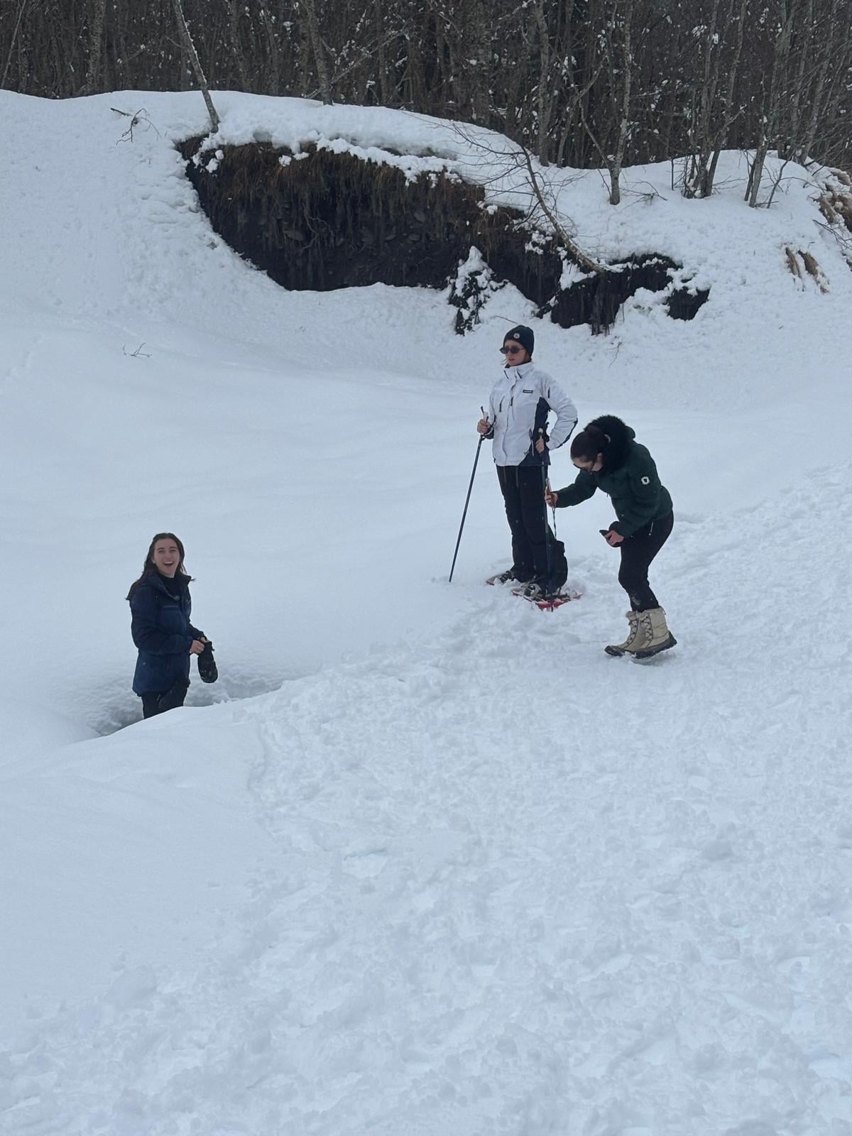 A la station du col d'ornon un jour de tempête 