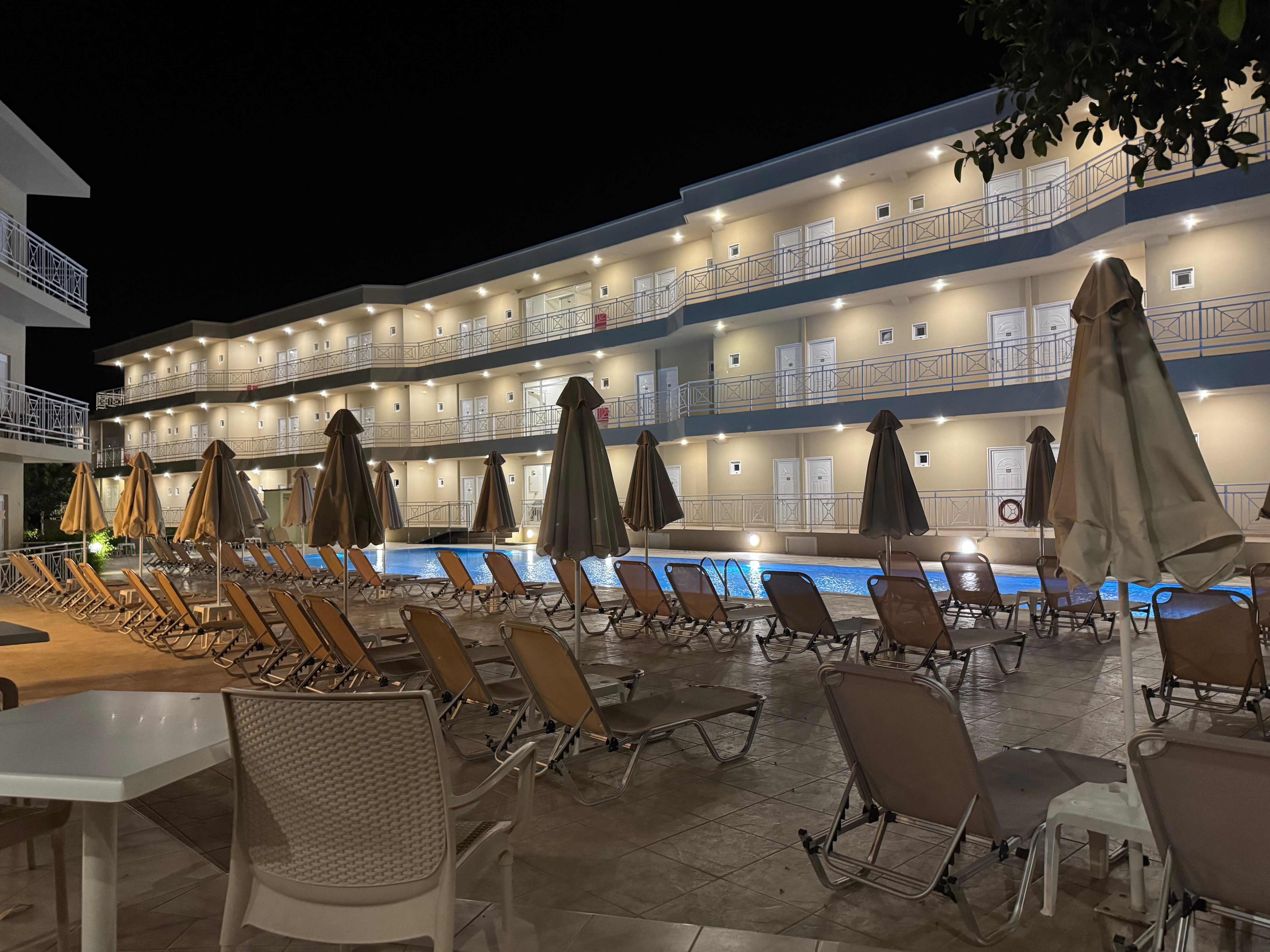 Pool next to bar