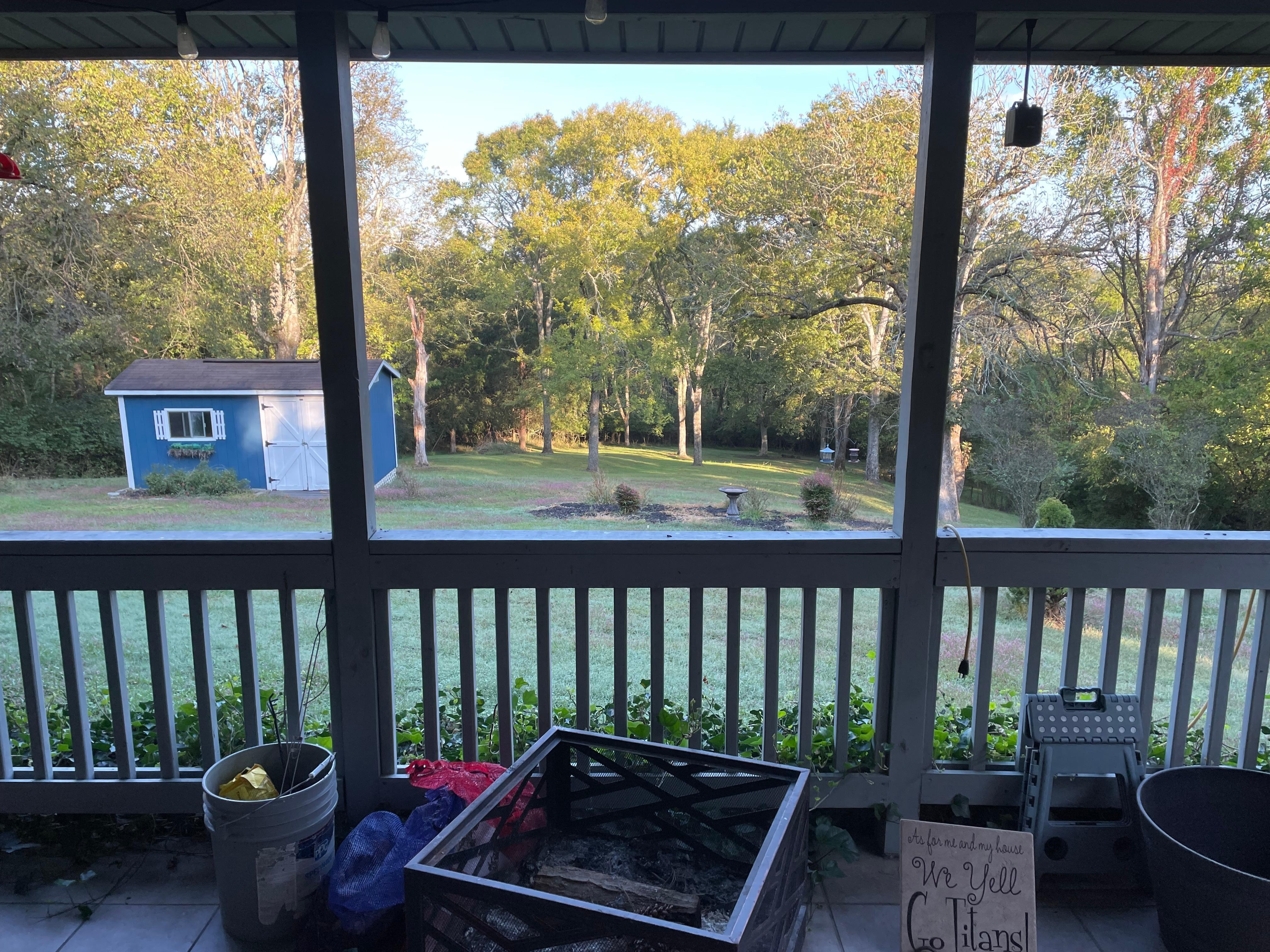 A Quick Look from their patio to the yard