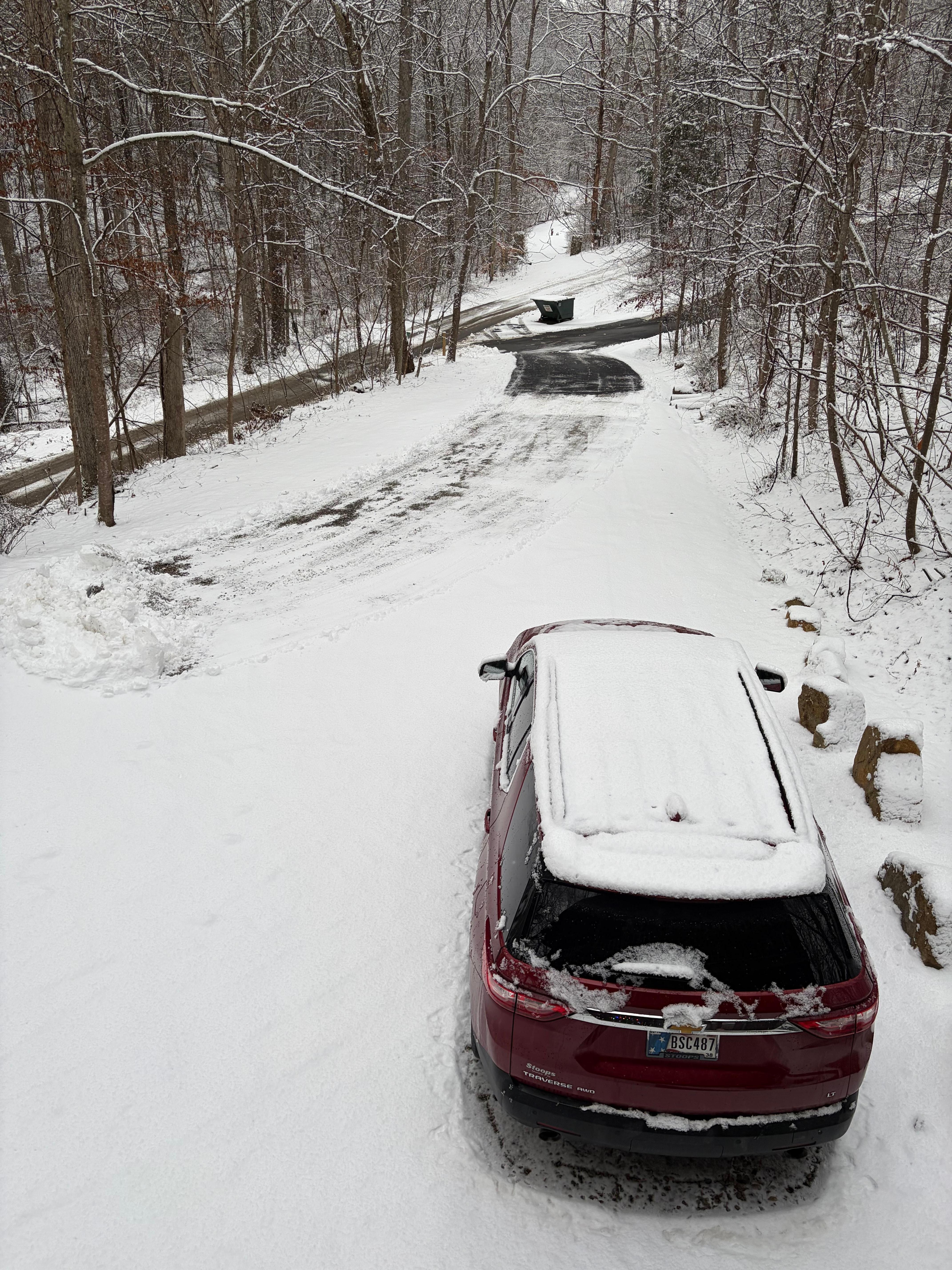 View from second floor balcony/cover porch 