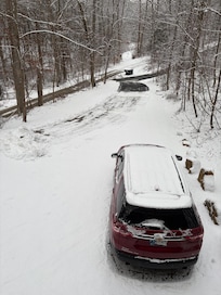 View from second floor balcony/cover porch