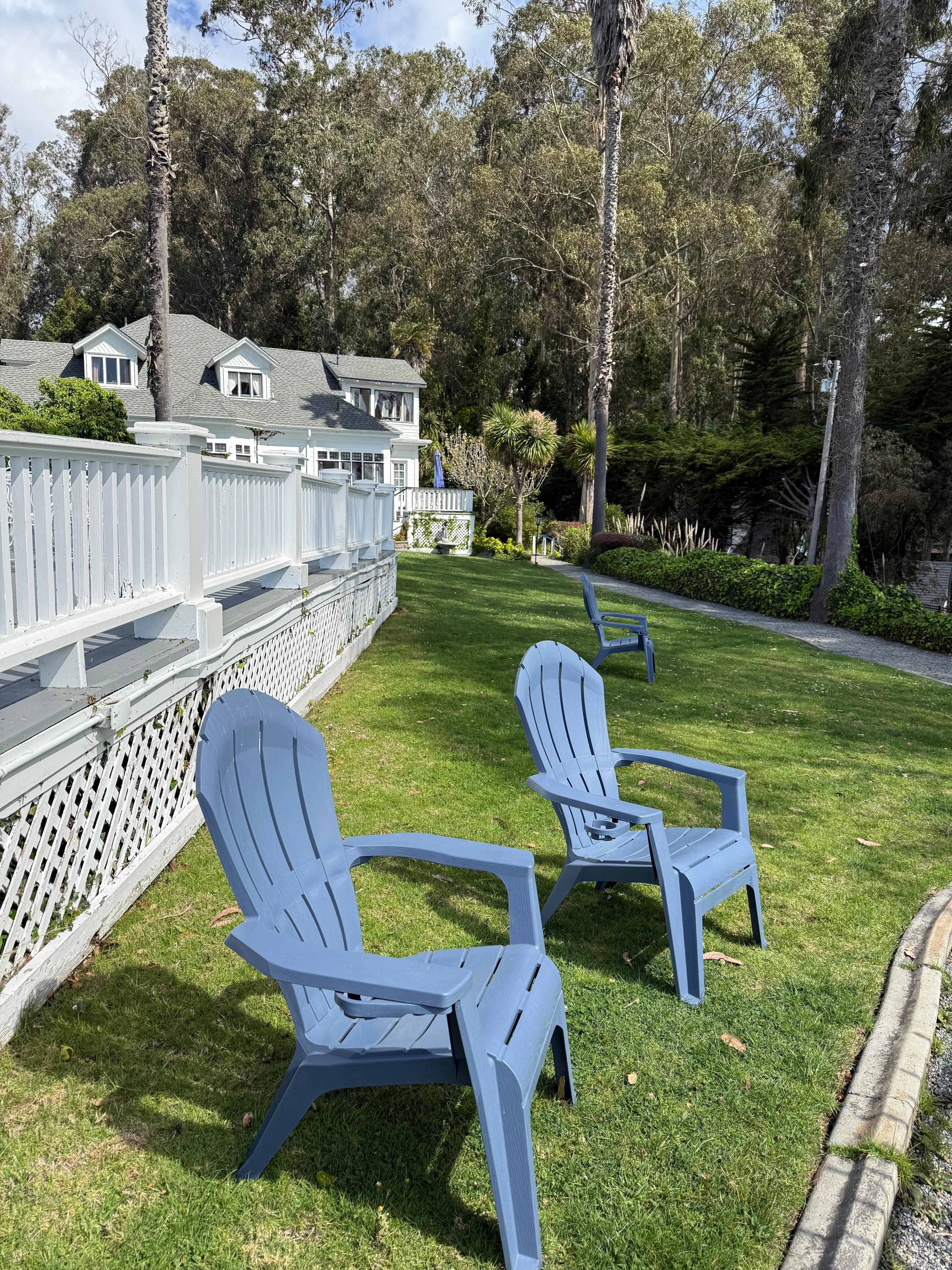 Chairs around property with lovely views 