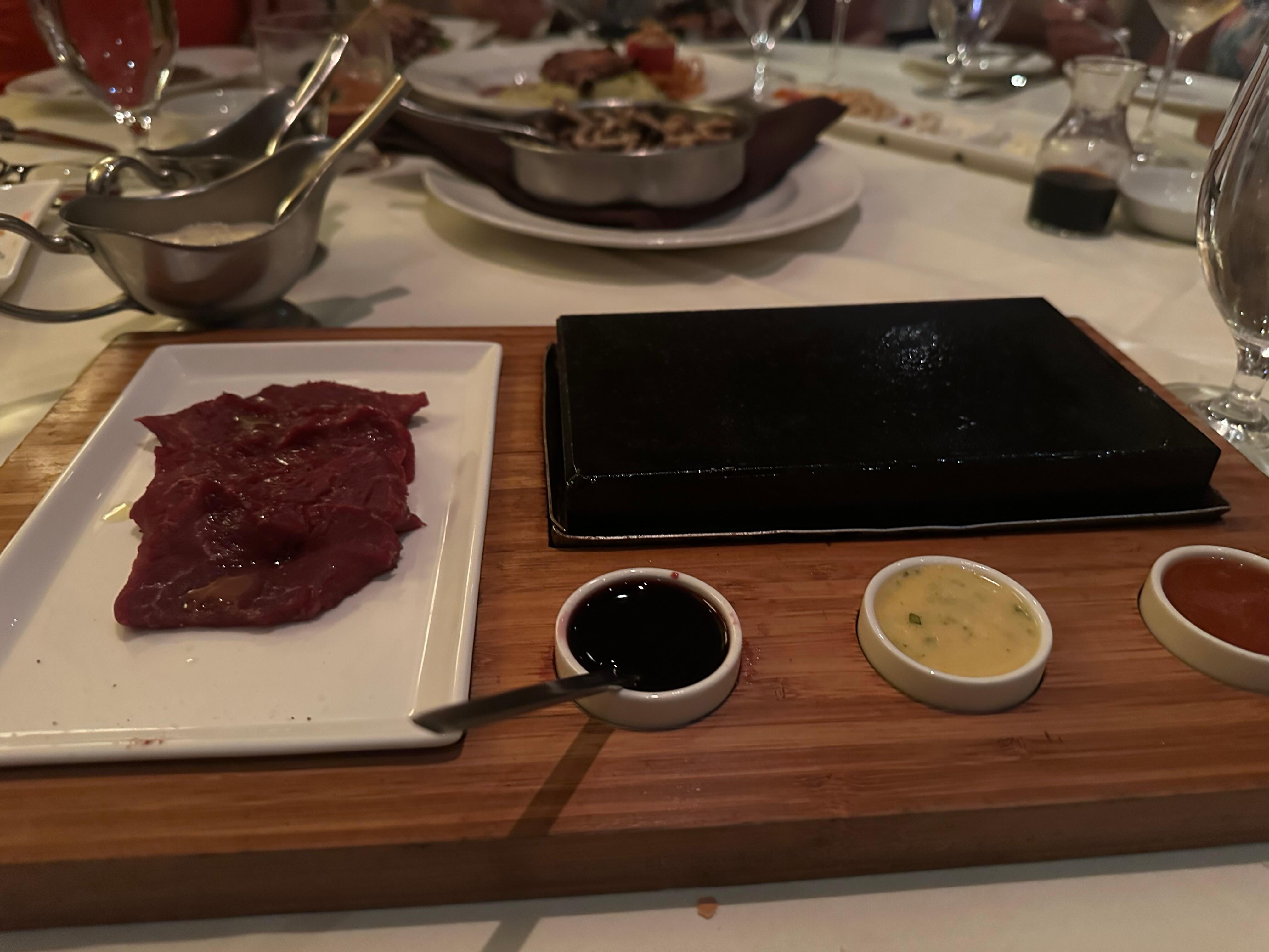 Grill your steak at the table- I loved it