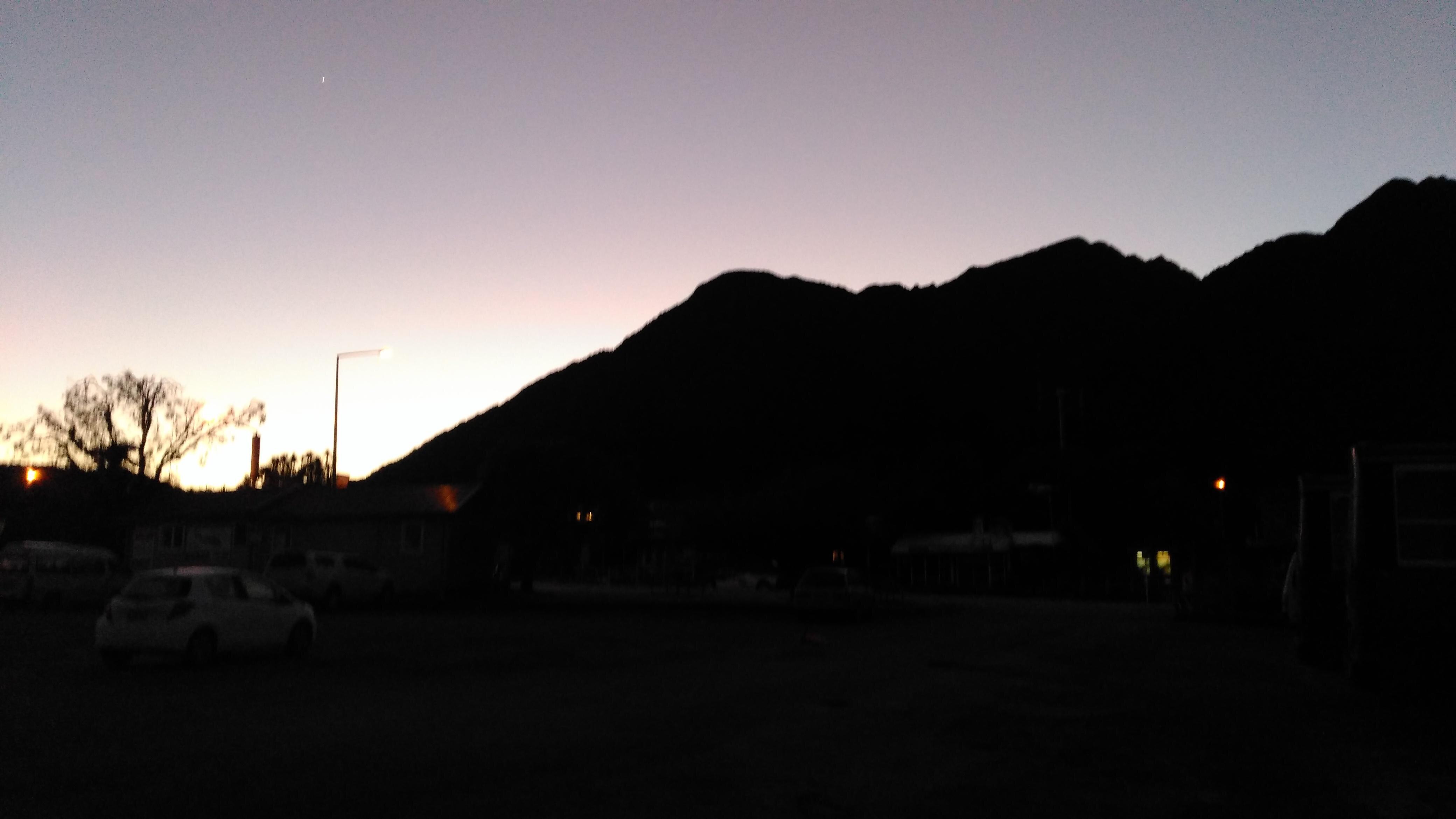 From the front door