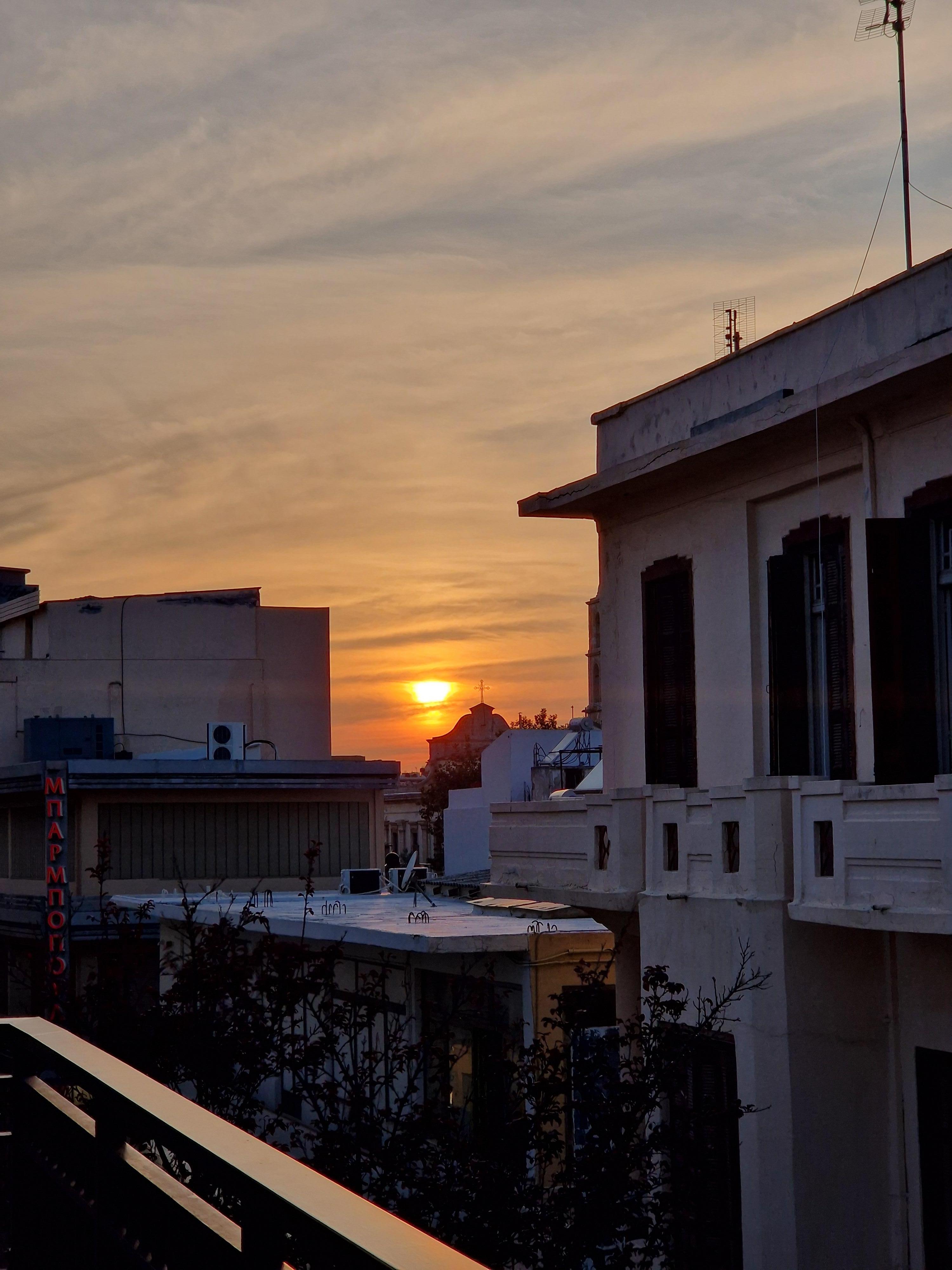 Sunset from rooftop