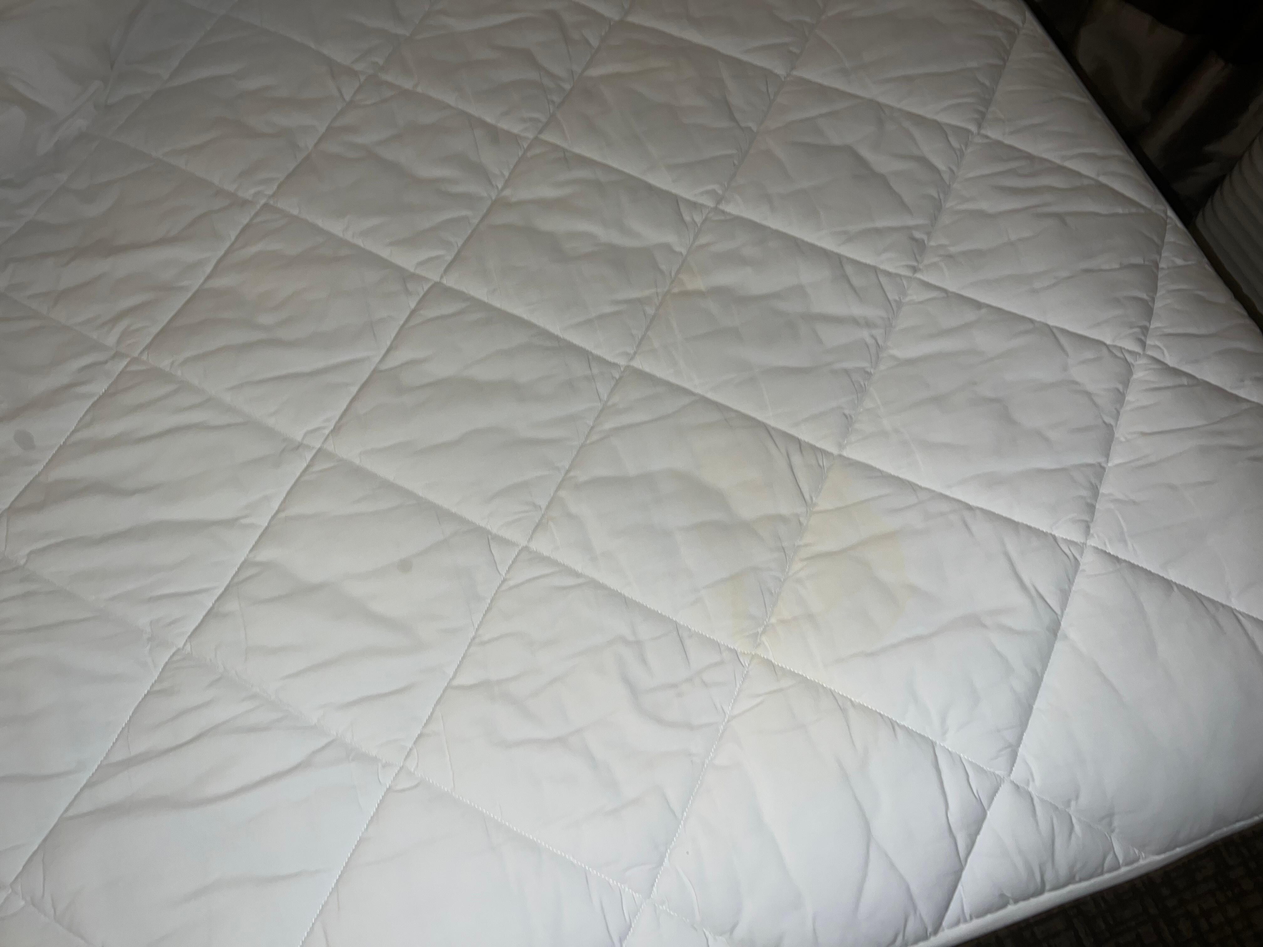 Urine drains on the bed