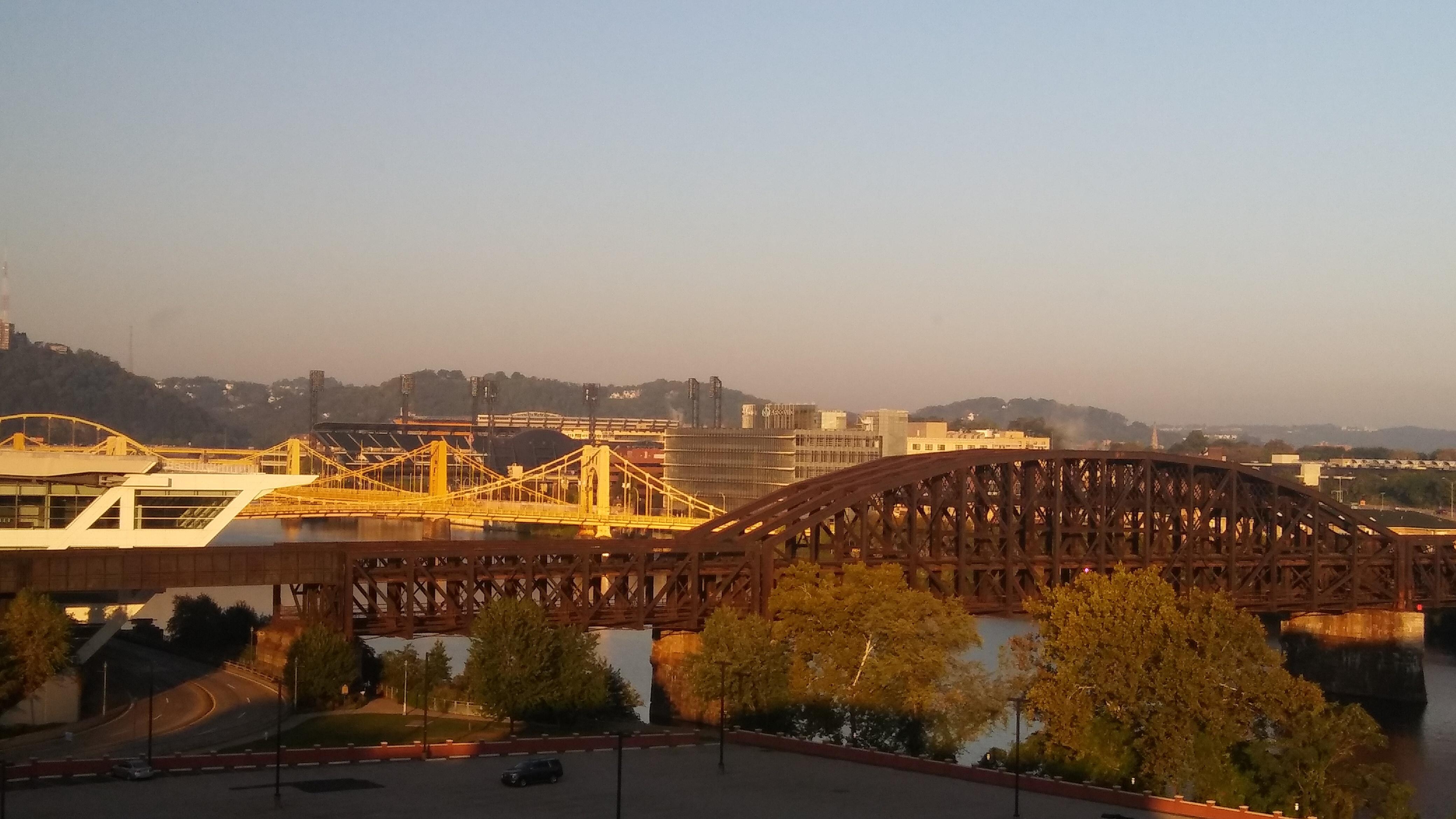 Hampton Inn Suites Pittsburgh Downtown In Hotel View Of Pnc Park From 8th Floor Hampton Inn