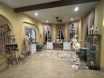 Lots of French touches and sitting areas