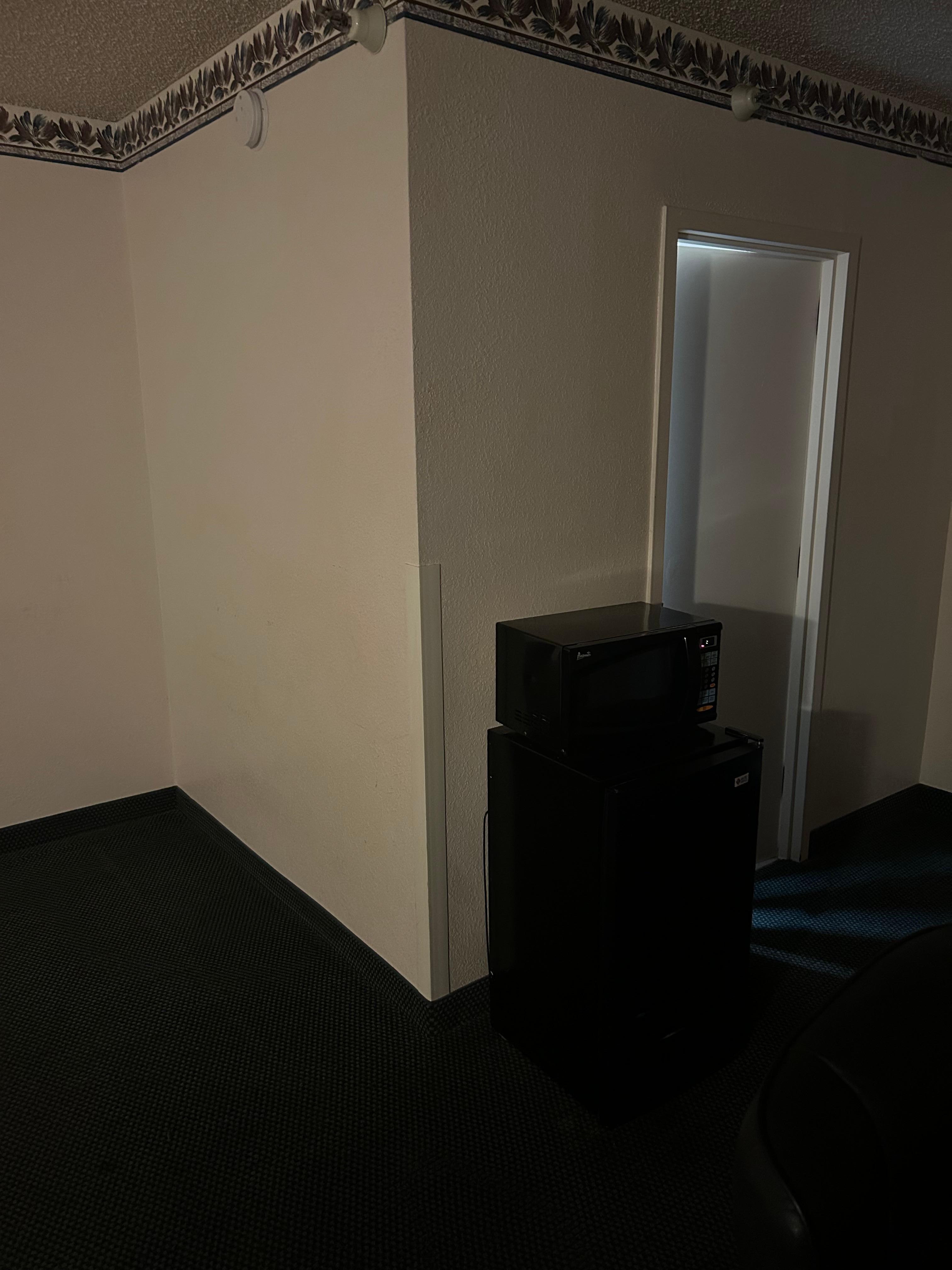 What the room was.. very dark… hallways were even worse 