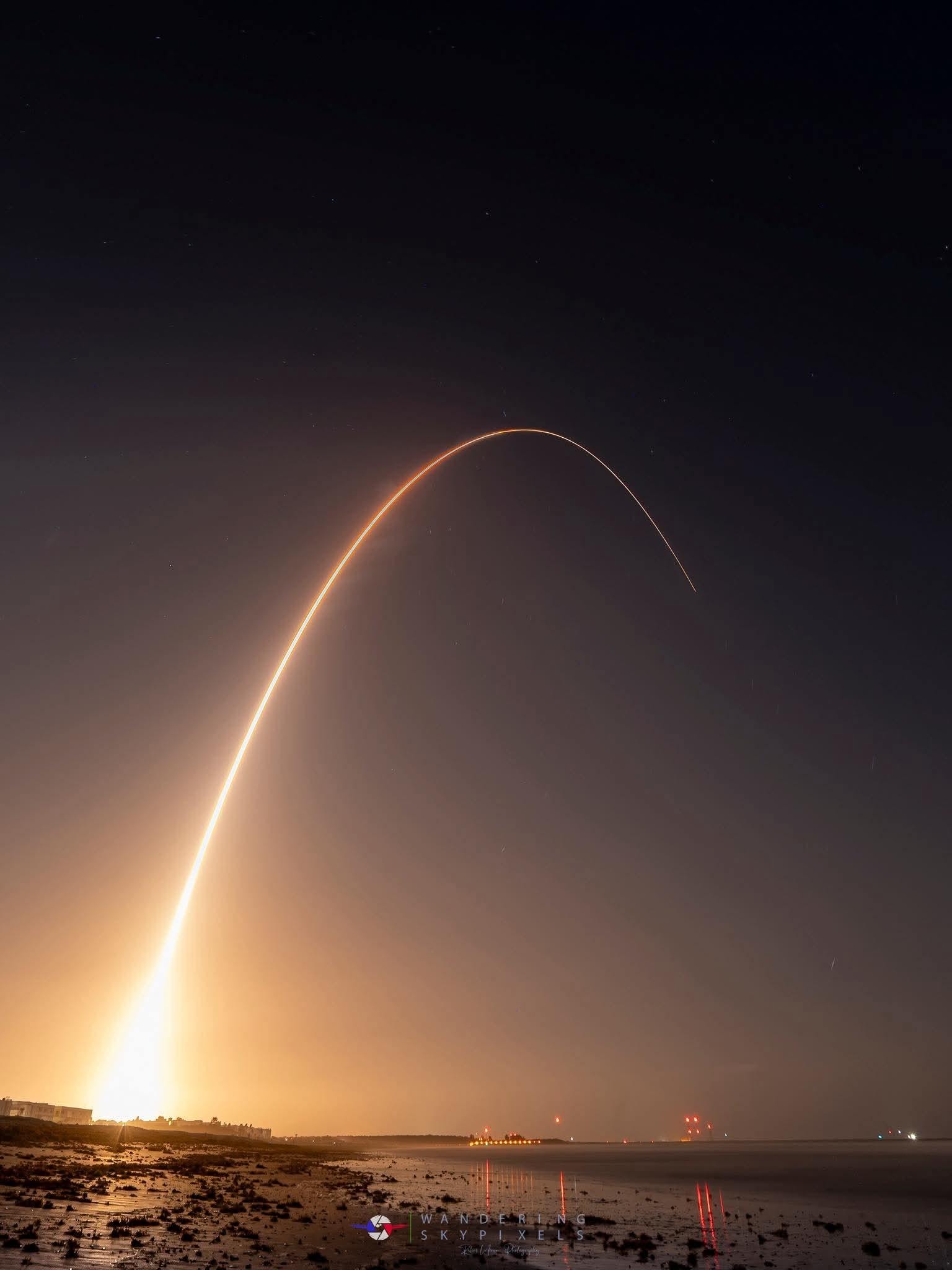 First rocket launch at 1:45 AM