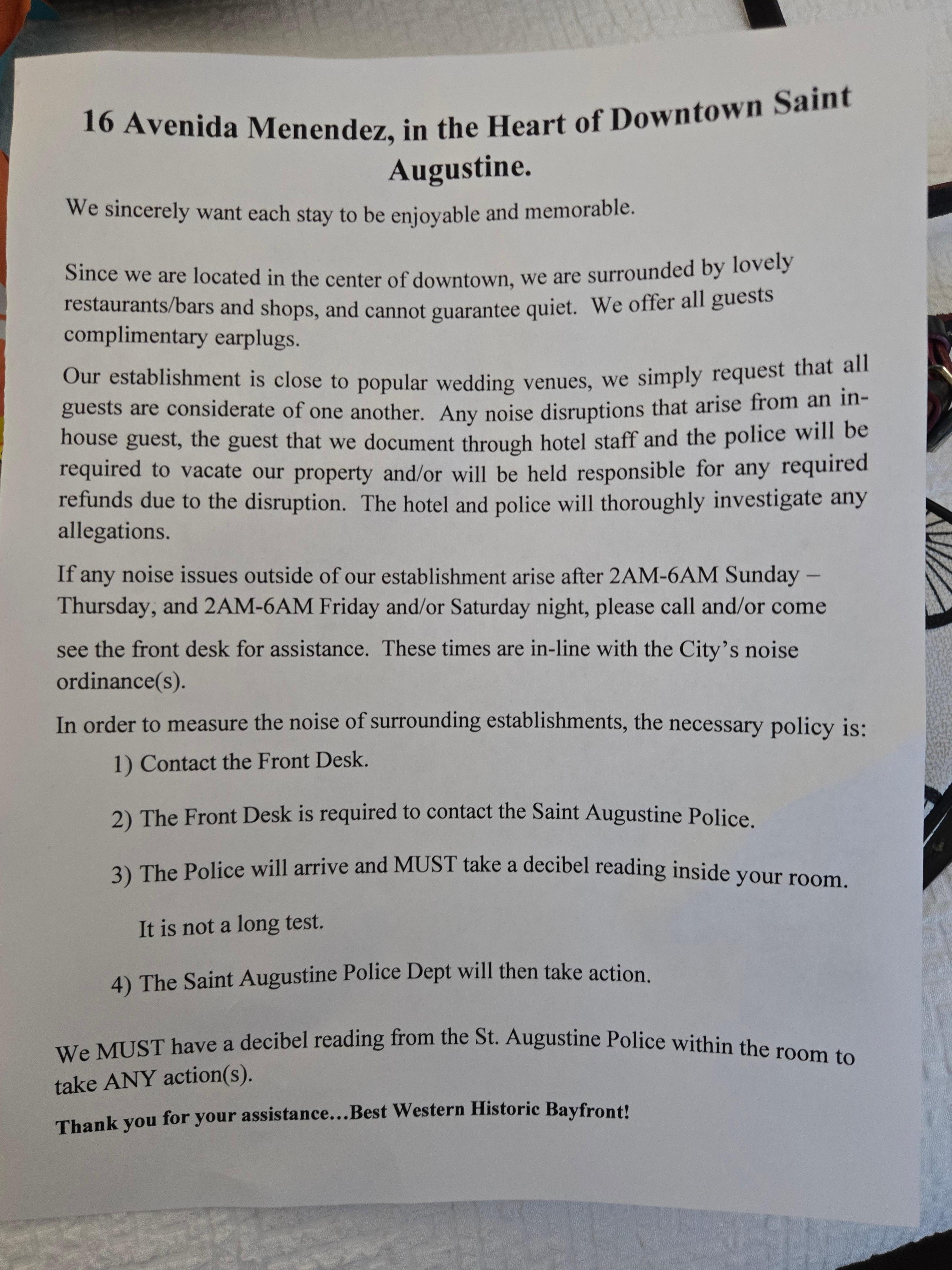 Noise must be a huge issue