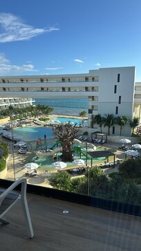 I really had high expectations of this relatively new hotel. But it looks older, amenities looked not well maintained. The kids club has a humidity smell and its dark and again.. it needs taken care off and to be cleaned.