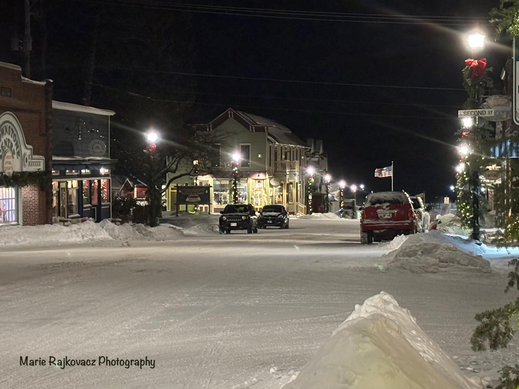 Nightscape Down the Street