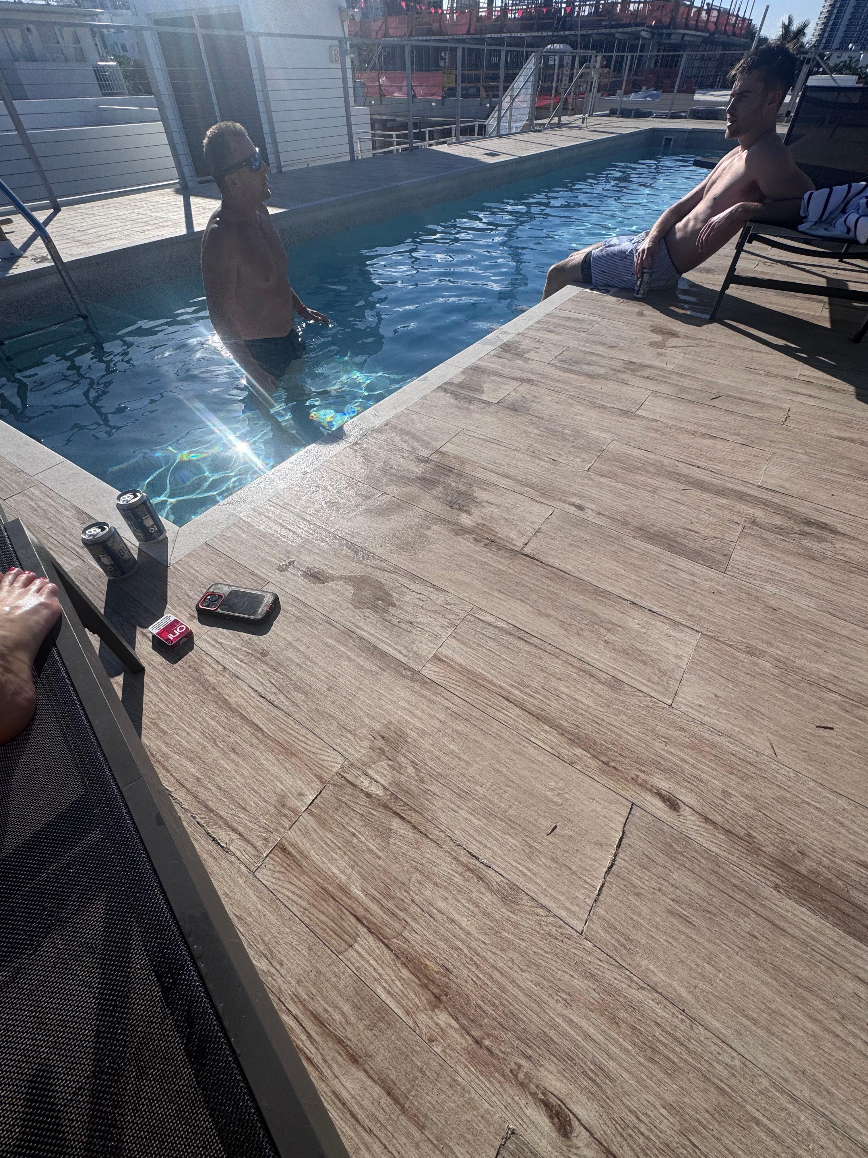 Pool was cold but usable & refreshing! 