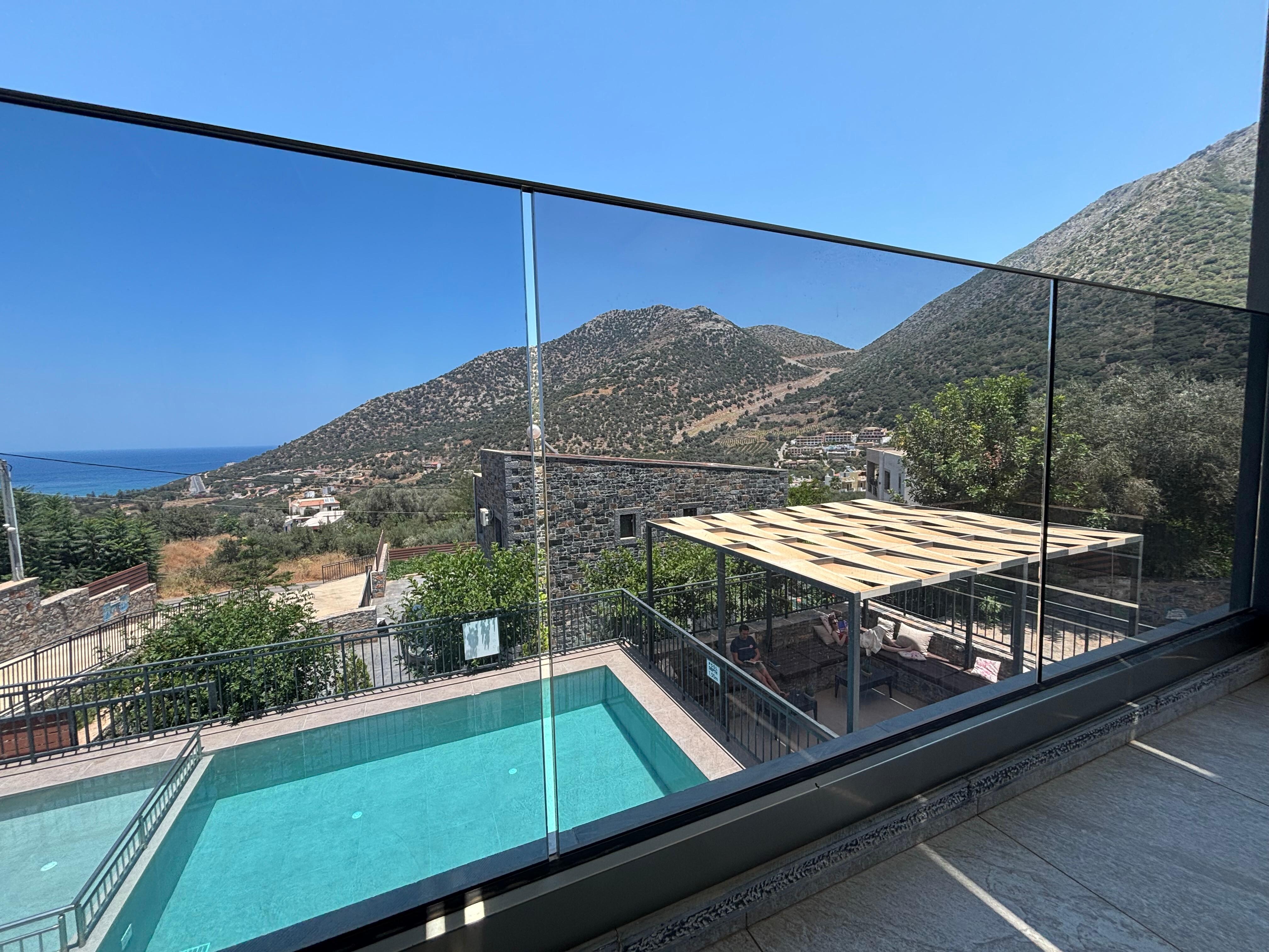 Dreamy pool view from upstairs