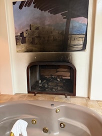 Both sides of this fireplace were heavily sooted.