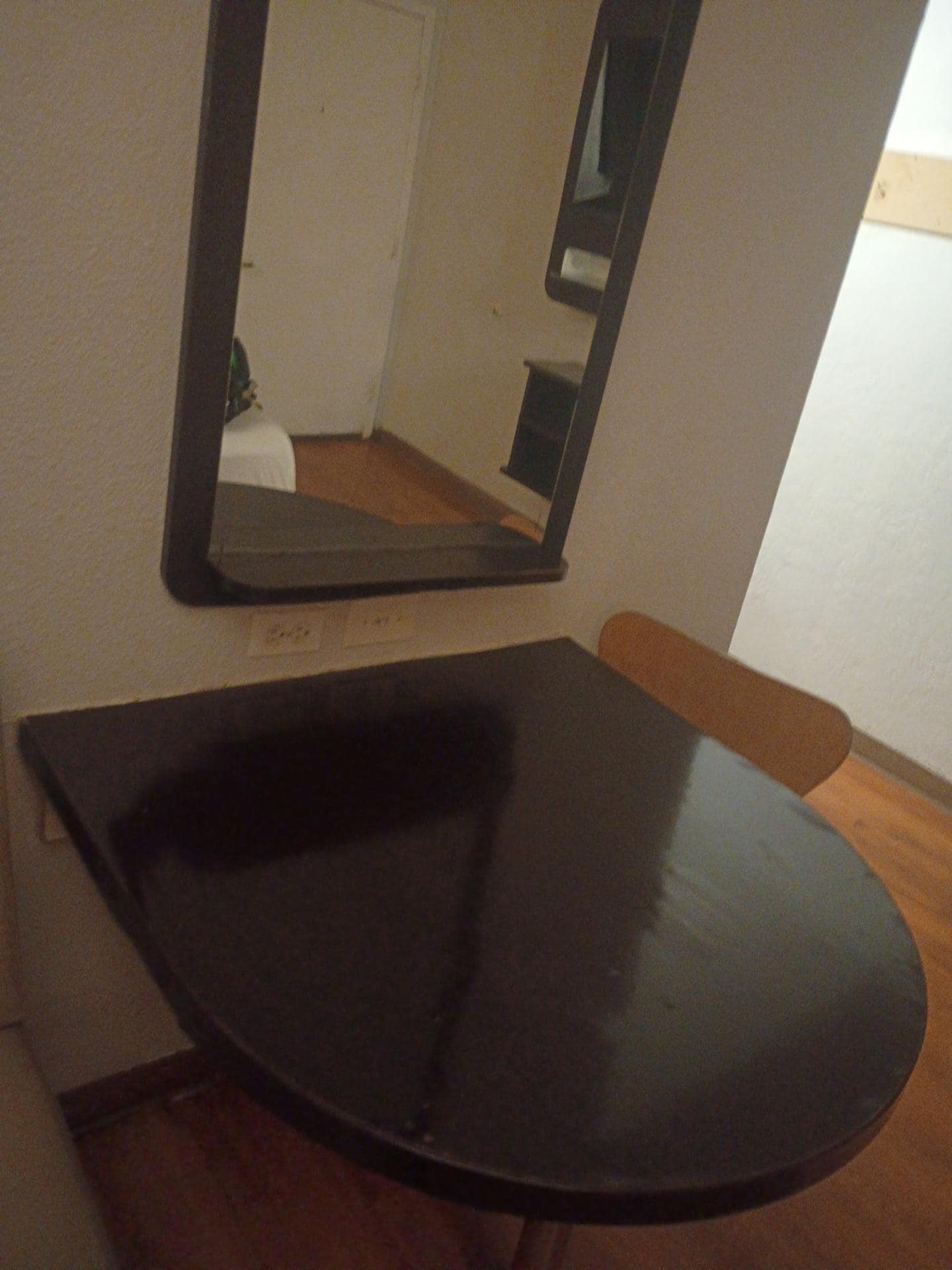 Nice that is had a small sitting area.