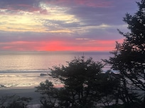 Great views of the sunset from the patio area and deck