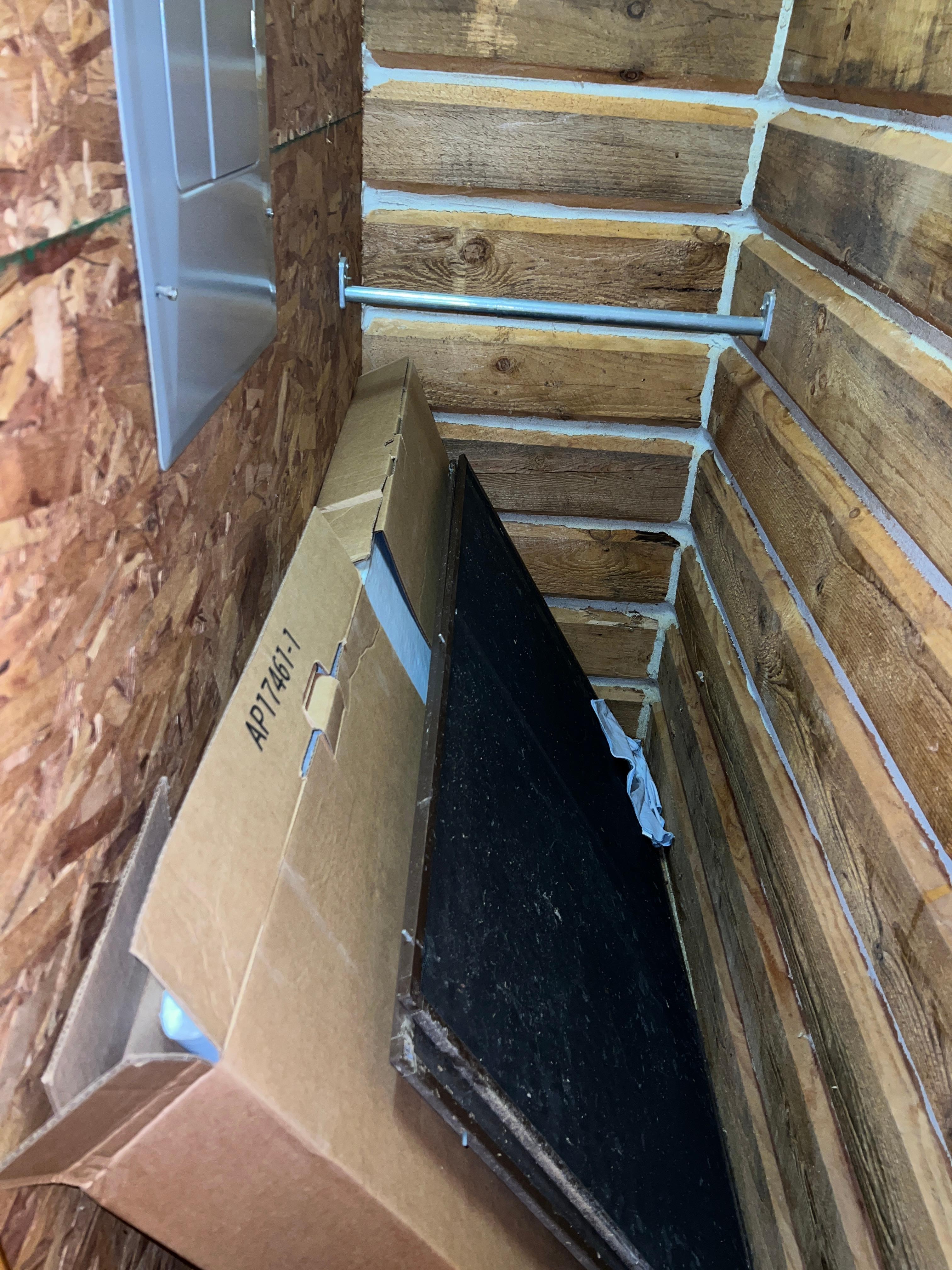 Items Placed in Front Bedroom Closet Where Mold Smell is Extremely Prevalent 