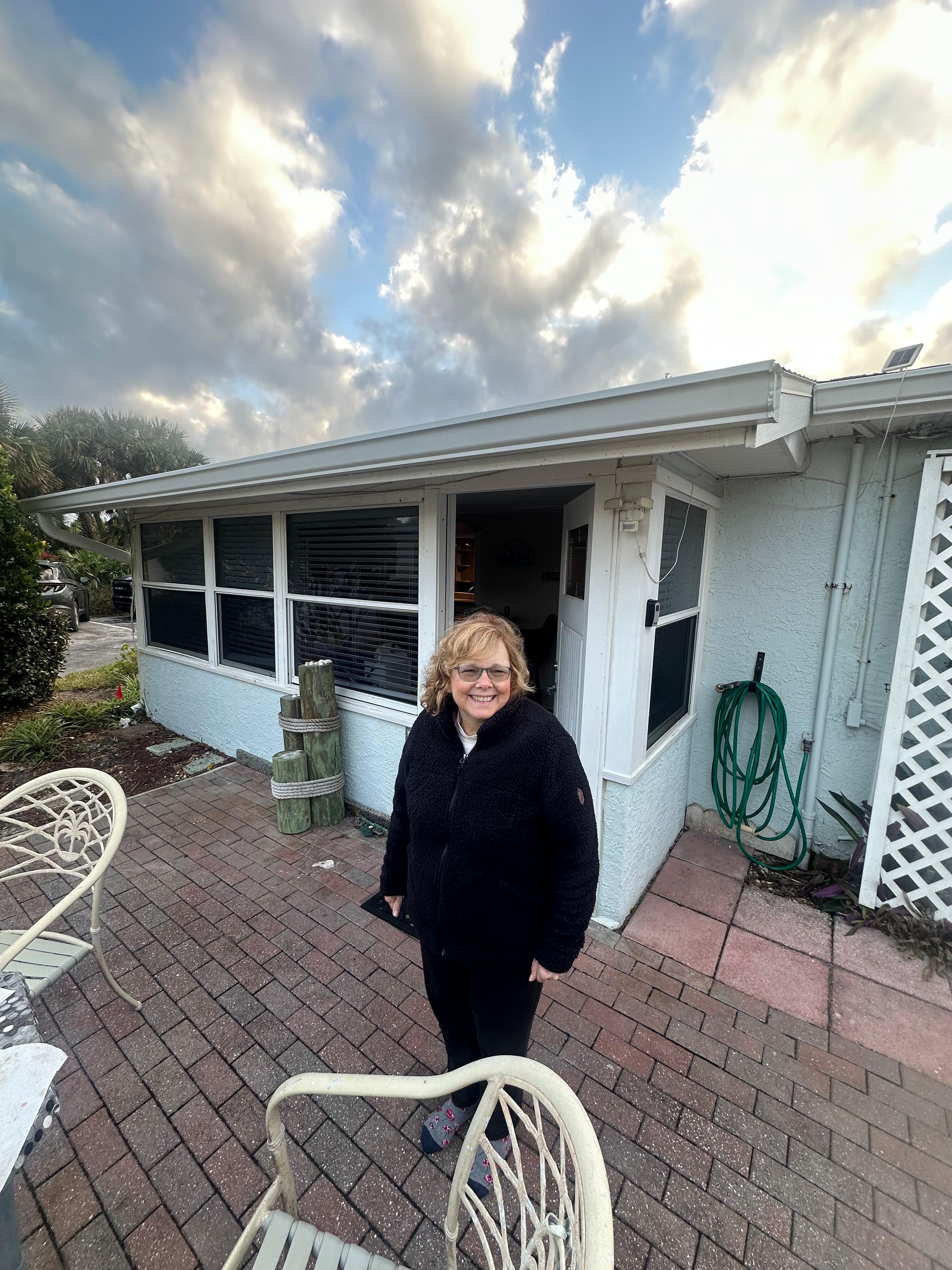 Coffee on patio every morning
