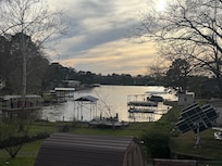 View from the deck at sunset