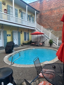 The pool was so cute.