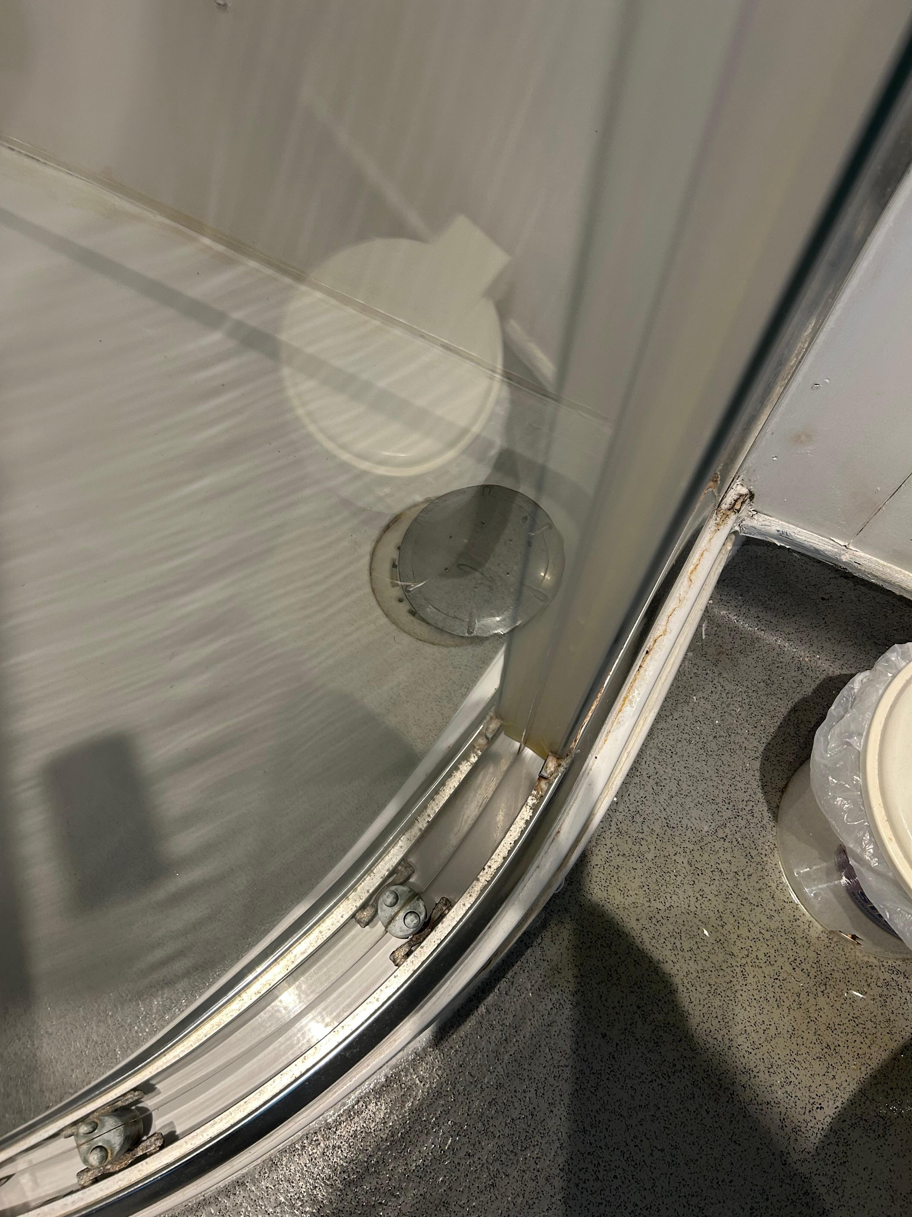 Shower drain blocked 