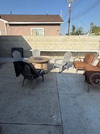 Loved the fire pit outside!