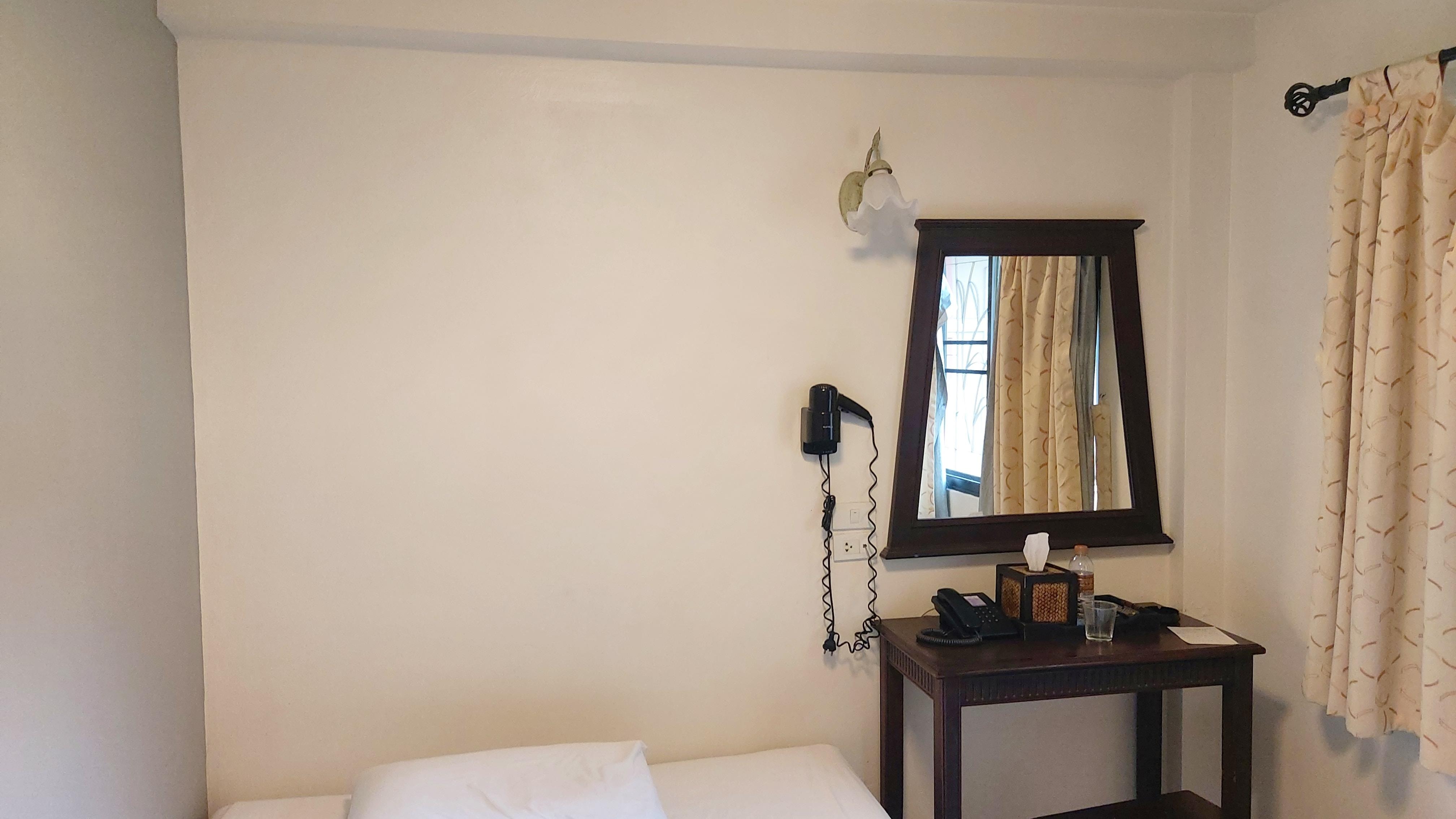 A onebedroom with no coffee pot but one available electrical out