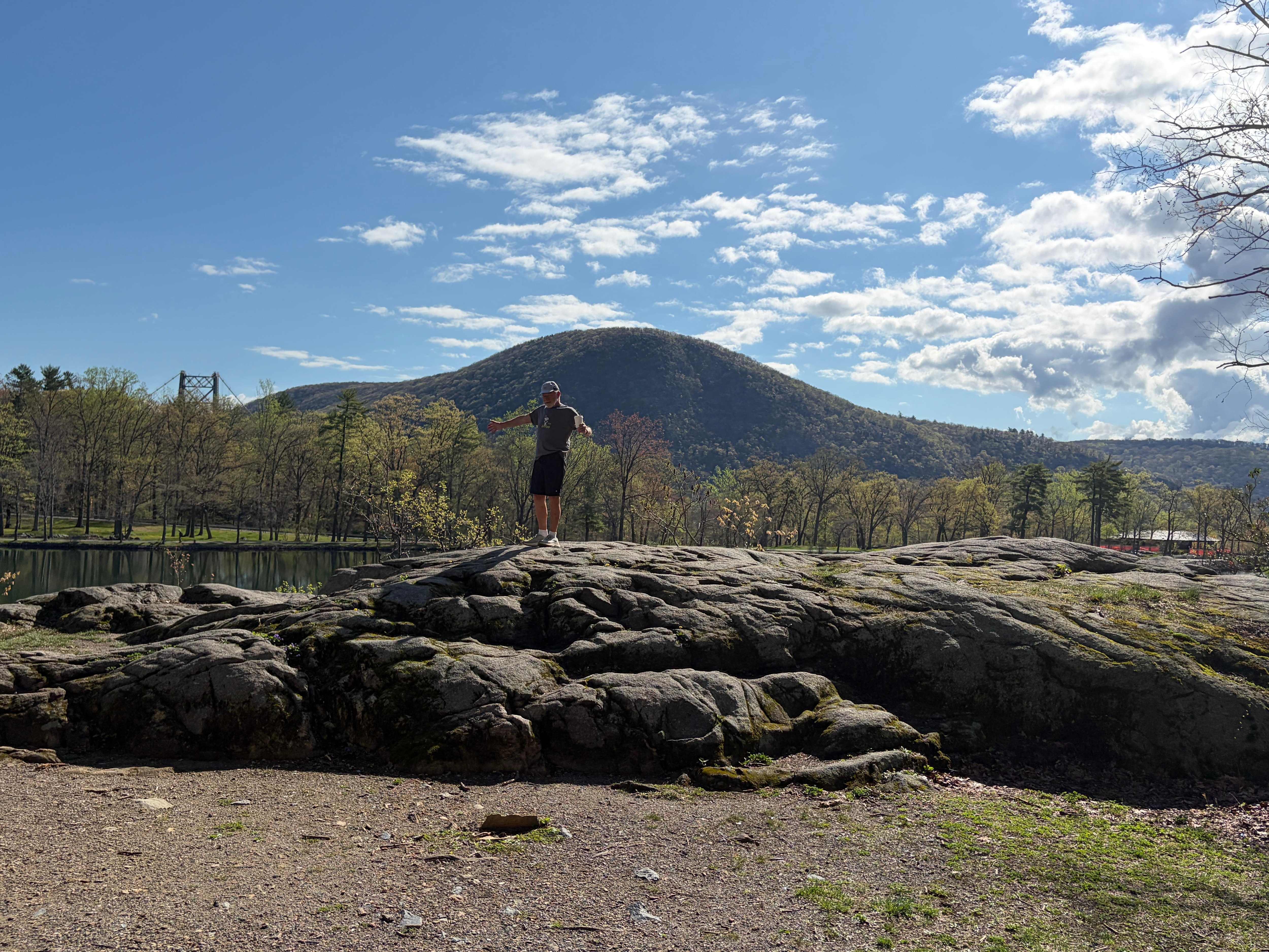 Paved path around lake offers beautiful views!