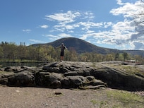 Paved path around lake offers beautiful views!