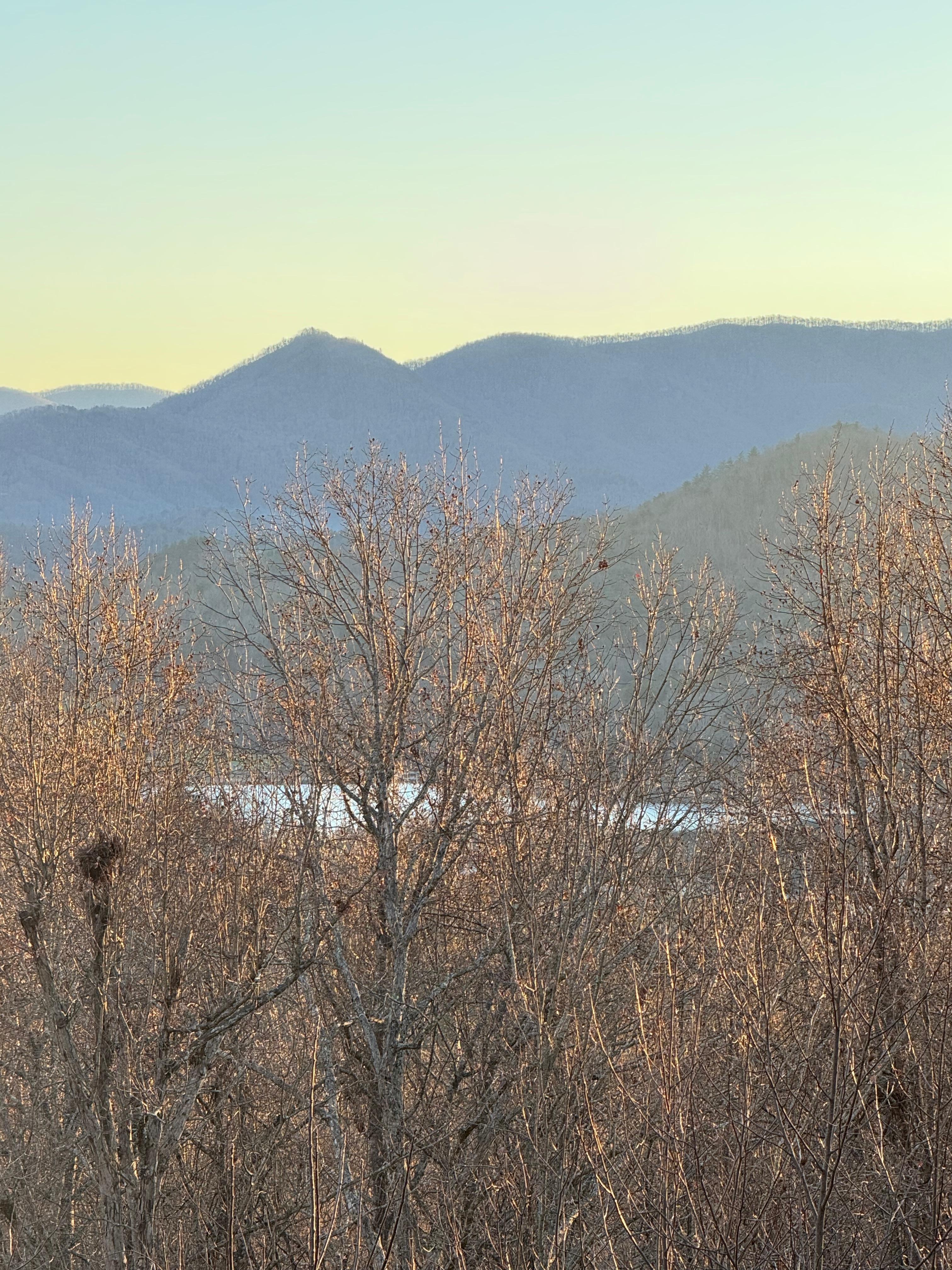 View of Lake Chatuge from deck