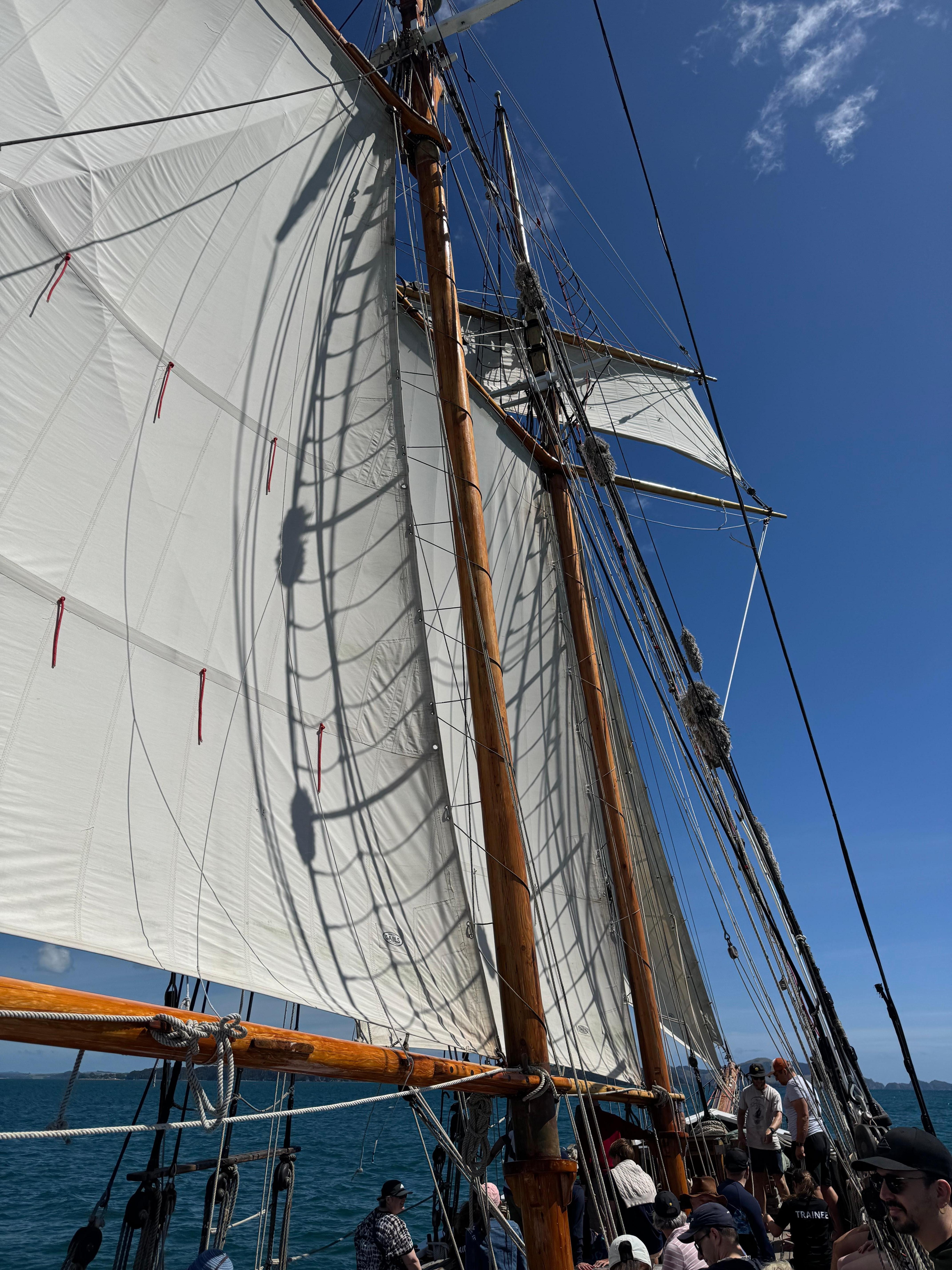 Under sail