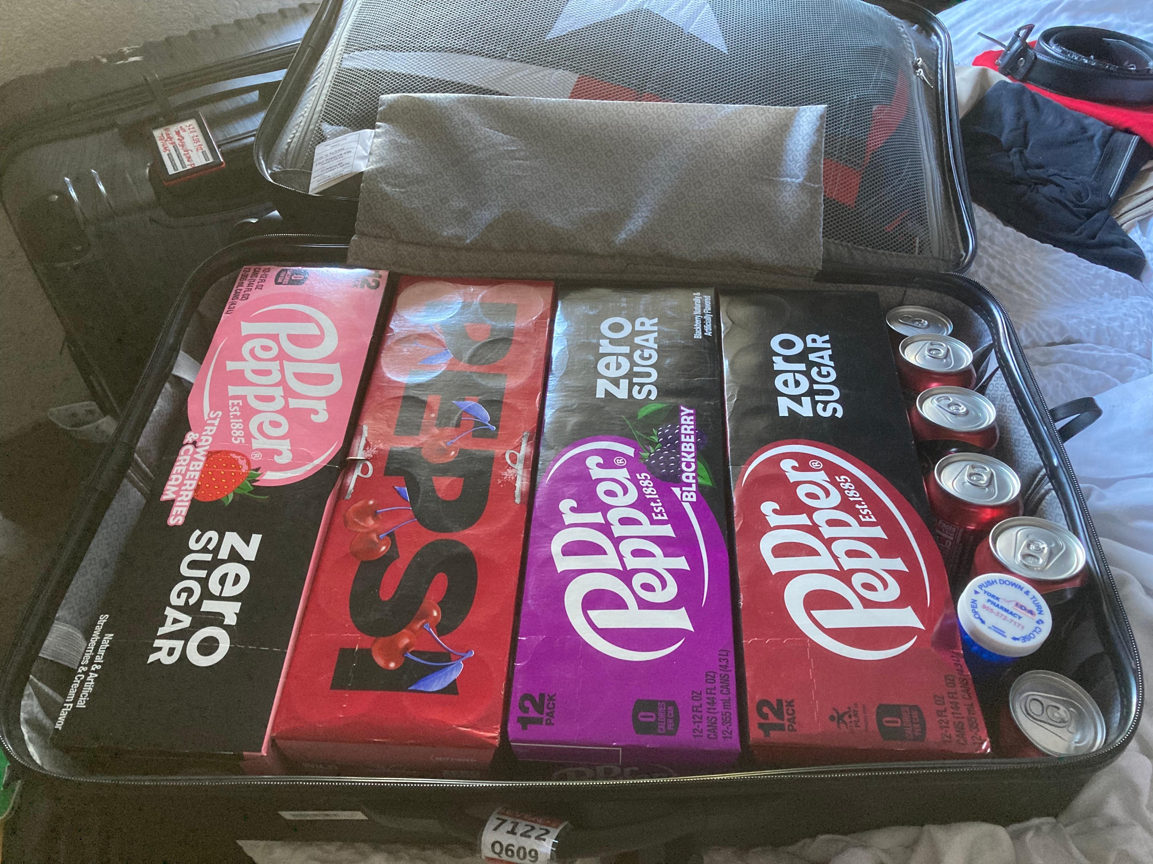We had soda delivered to the hotel — saved $400 on soda packages on our cruise.