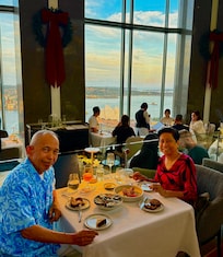 Taken at Altitude Restaurant during dinner.