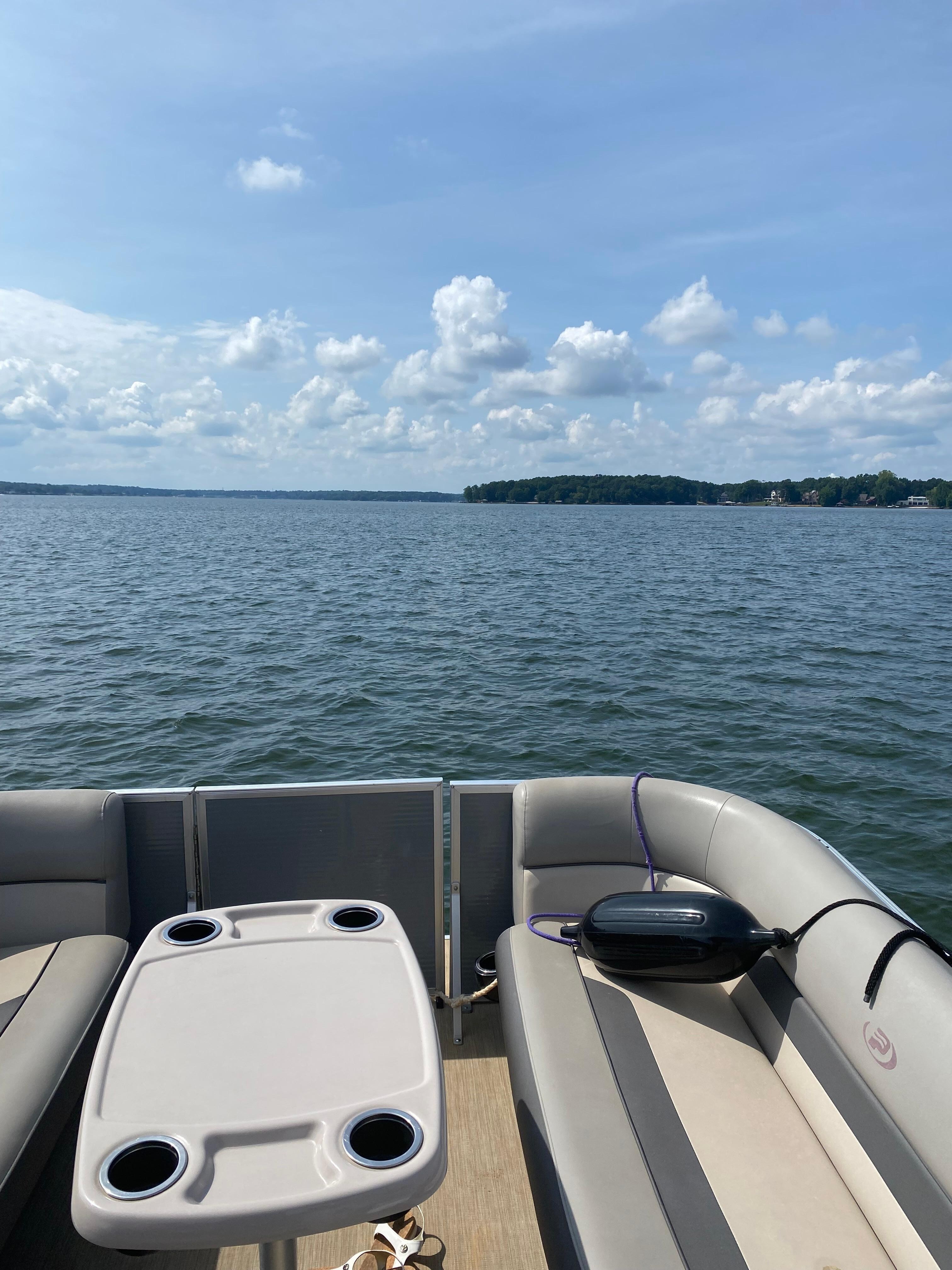 Boating on the Lake via Saltshaker Marine! Great ladies, great service!