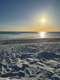 Sunset right outside our door.