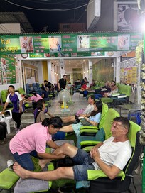 Night market downtown massage.