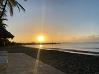 Sunrise at the beachfront in the Ponce Hilton Resort!