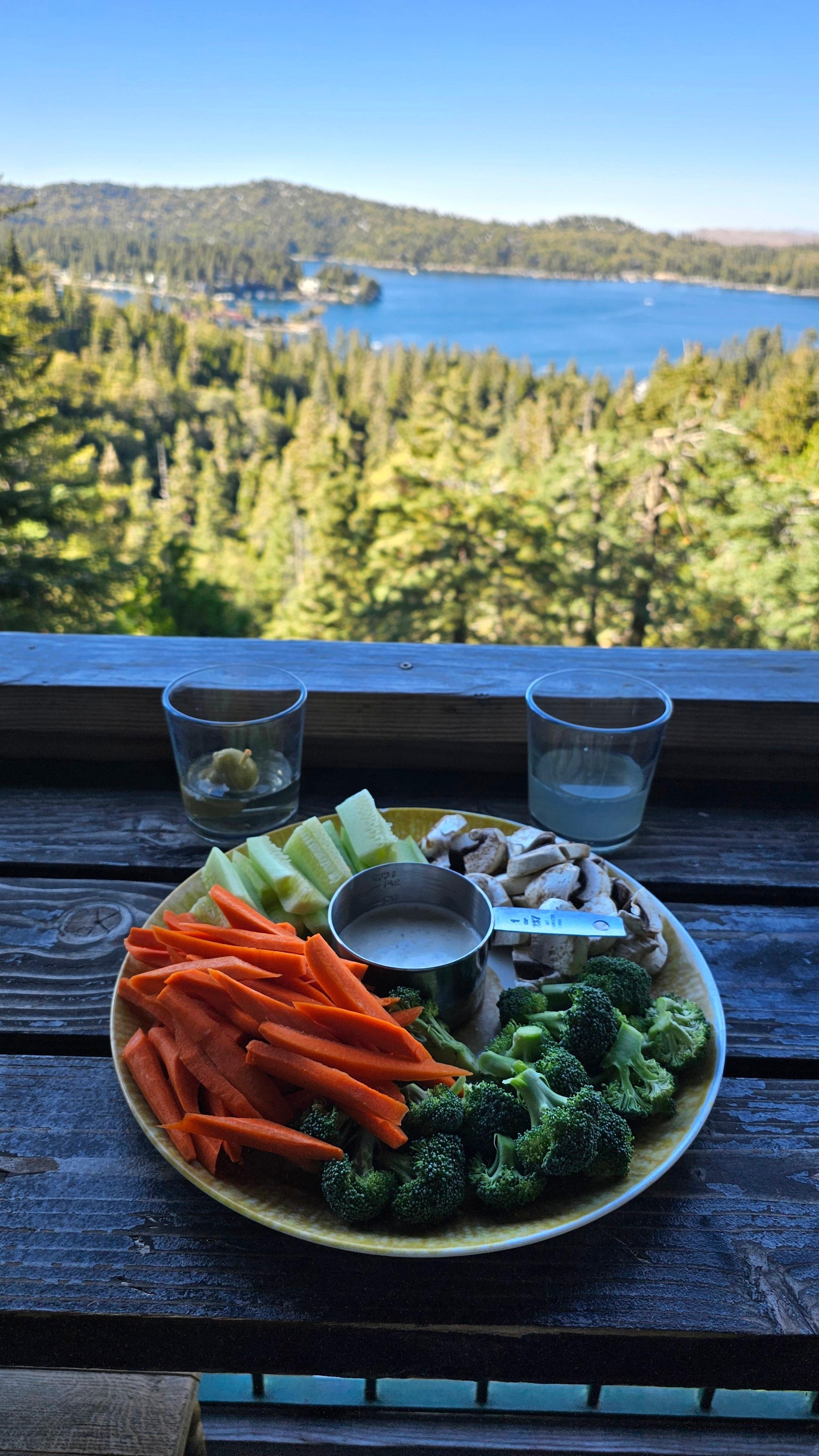 The deck is small, but it is definitely where we spent most of our time.