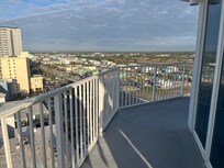 Wrap around balcony - city view