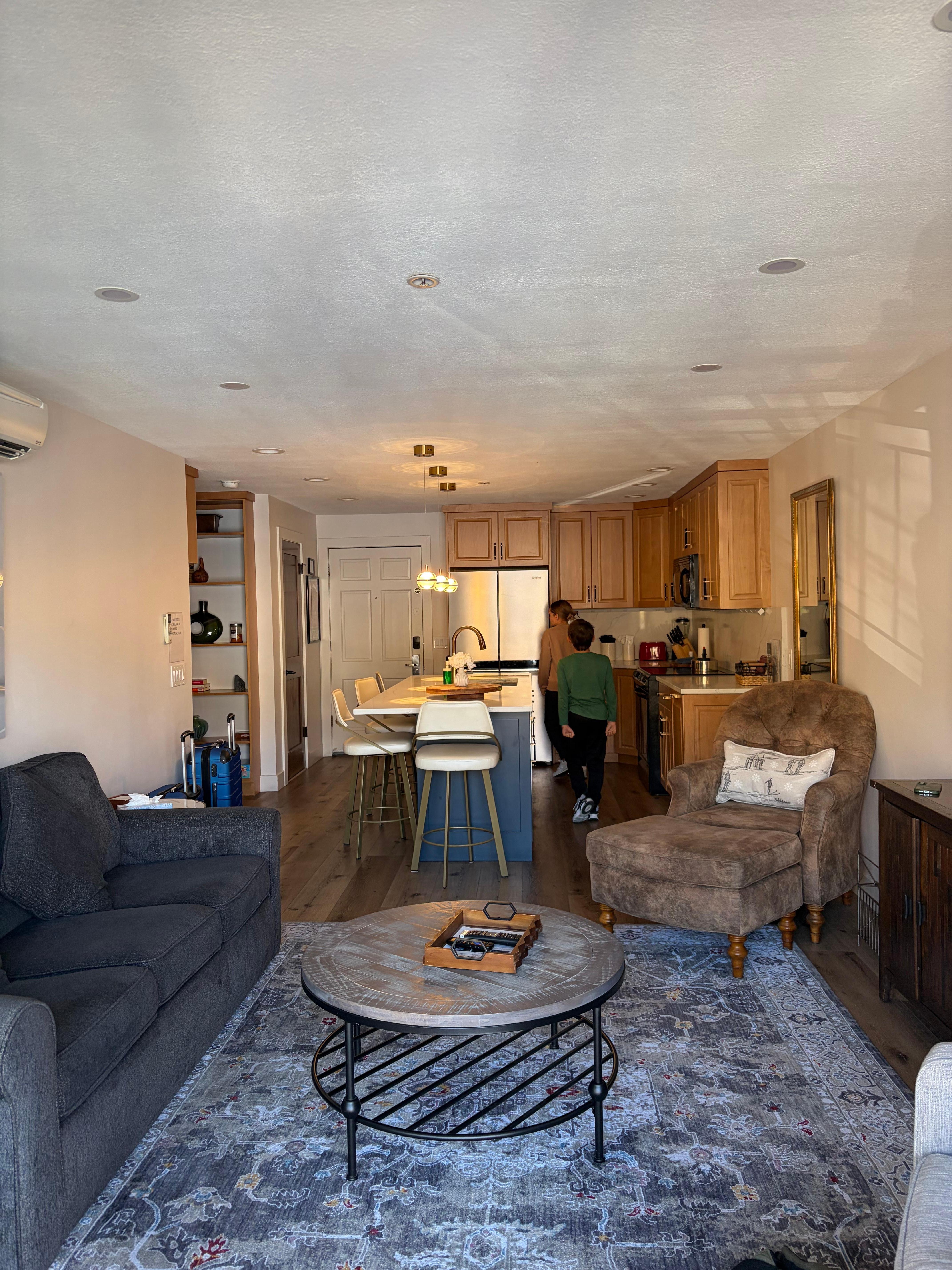 View from balcony inside. 