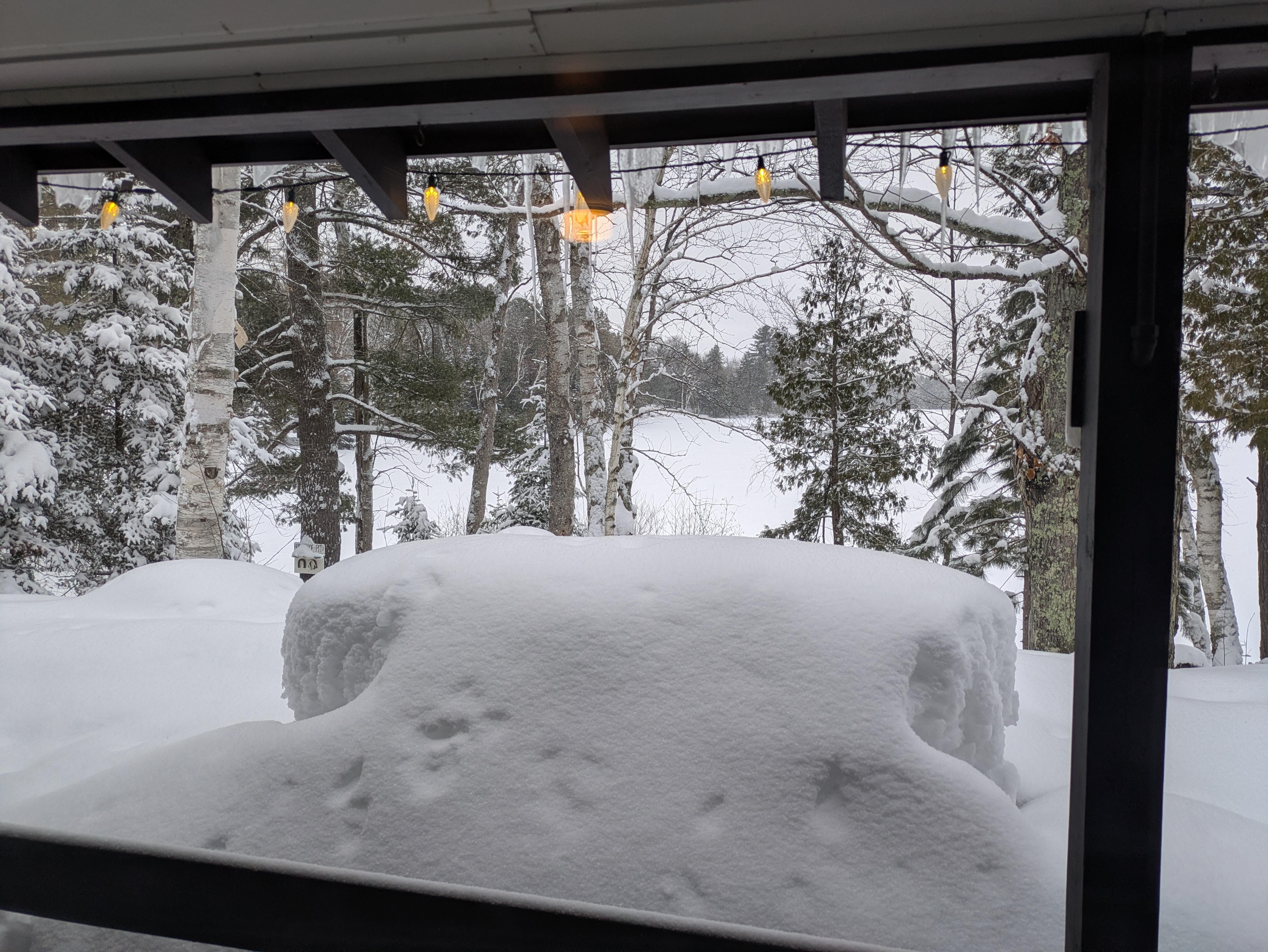 View of lake from room
