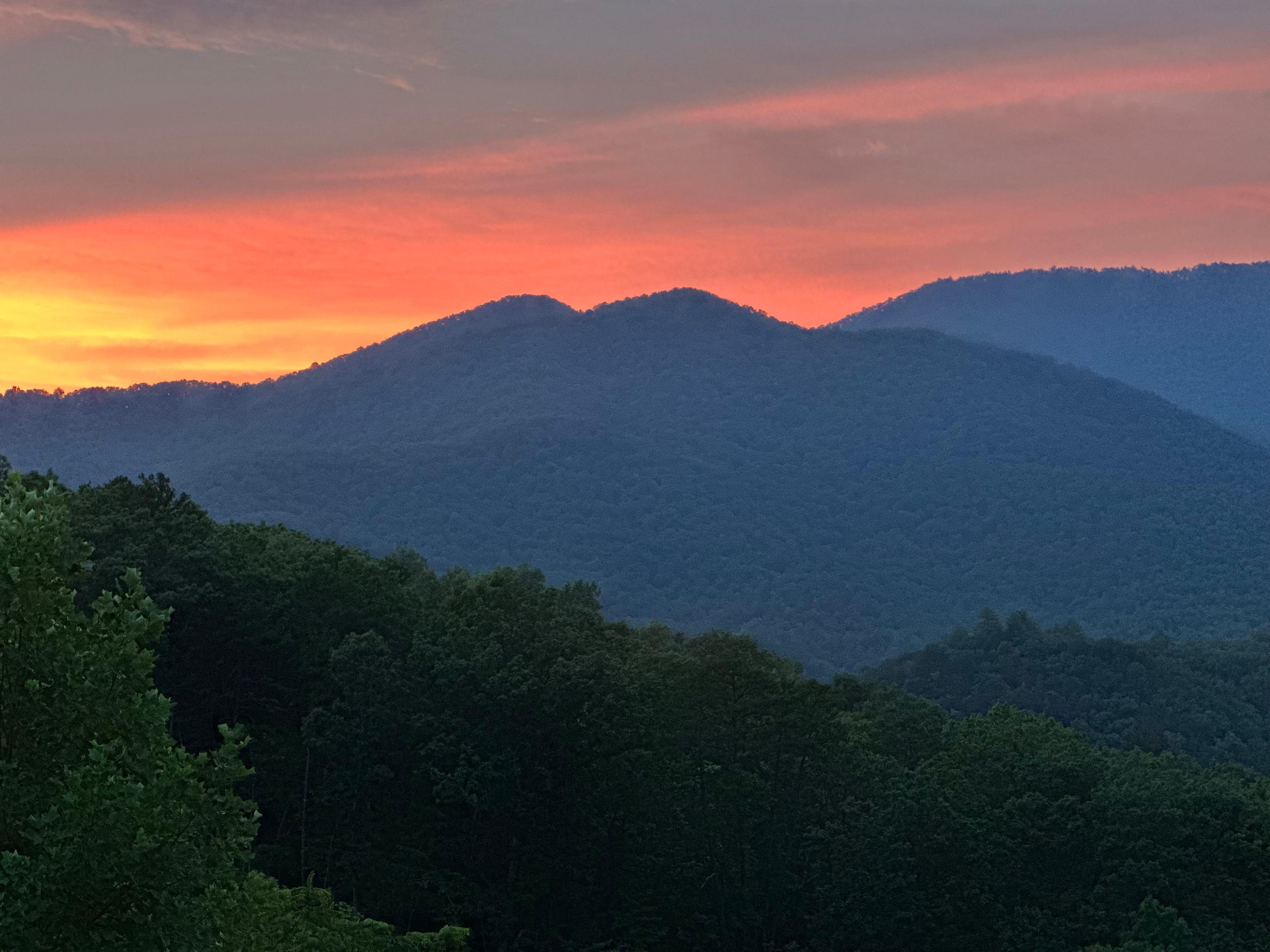 Sunset from the deck 