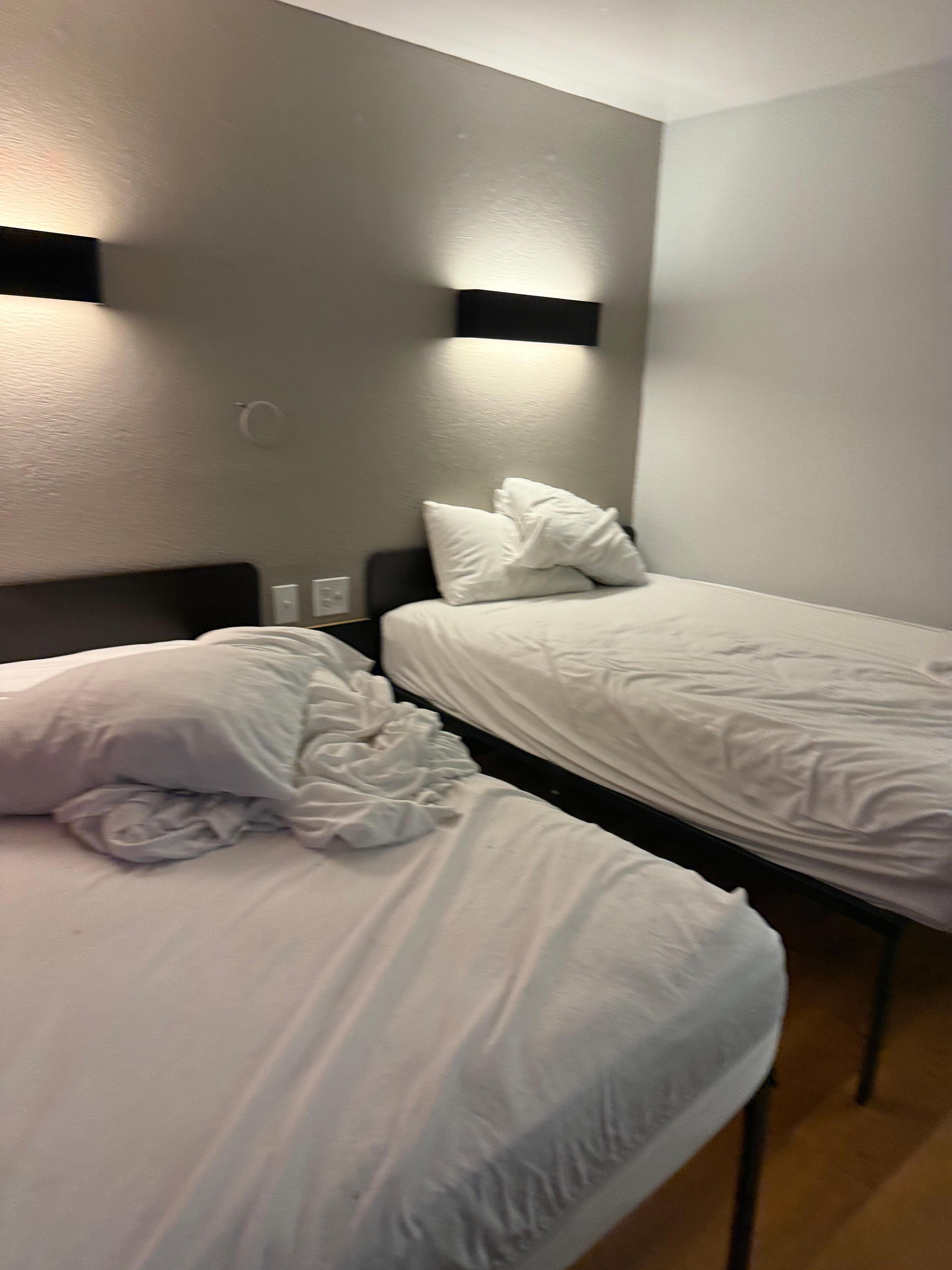 Room was never cleaned - or it was still occupied 