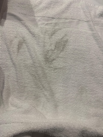 very dirty towels