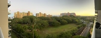 View looking out of the balcony